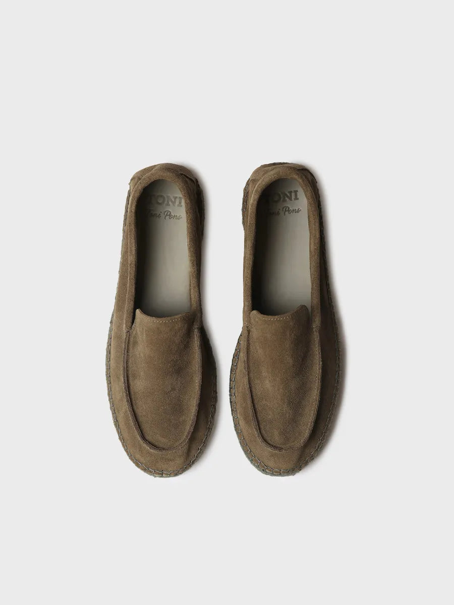 Toni Pons Max espadrille homme suède kaki