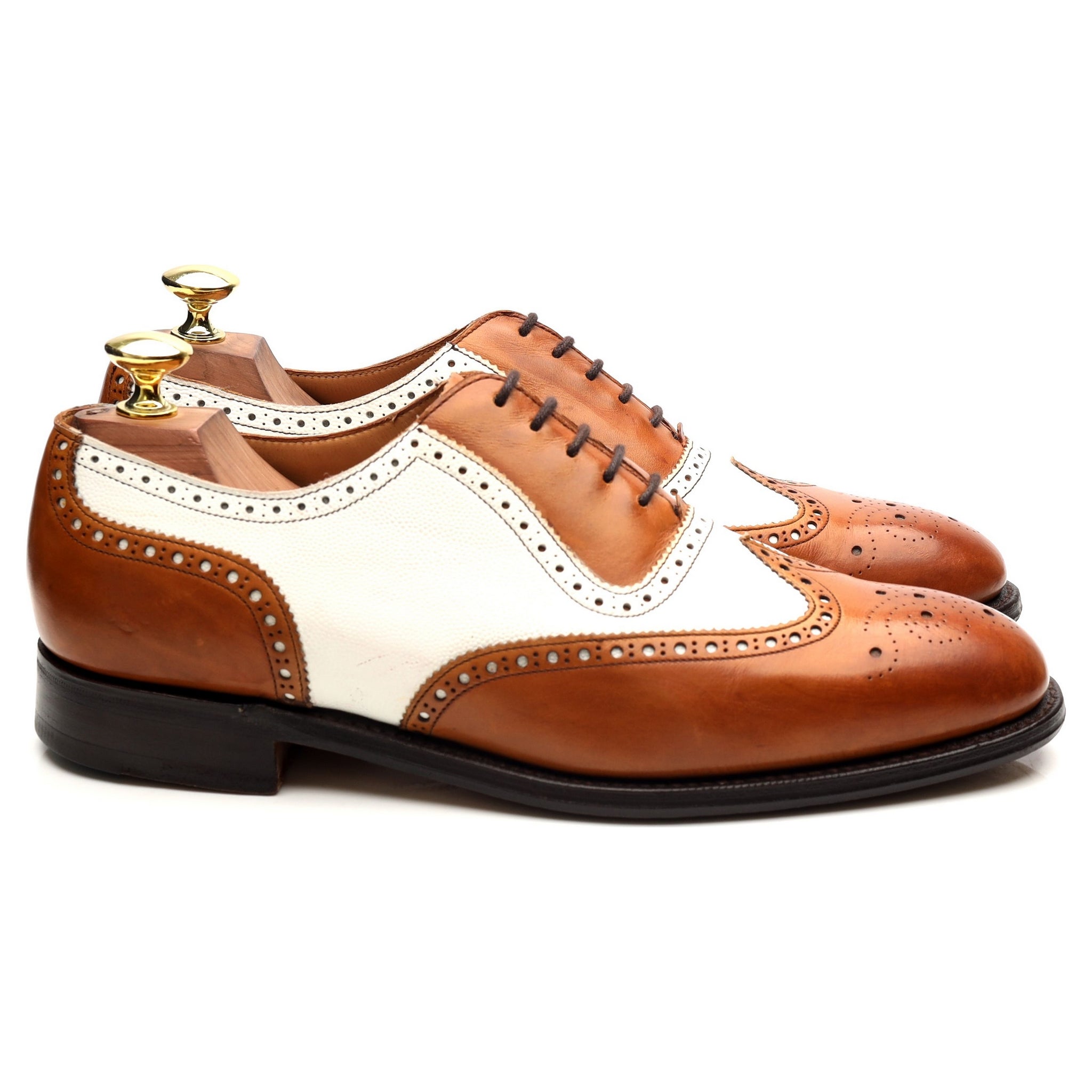 Cheaney Hyde derbies brogue bicolores UK 7