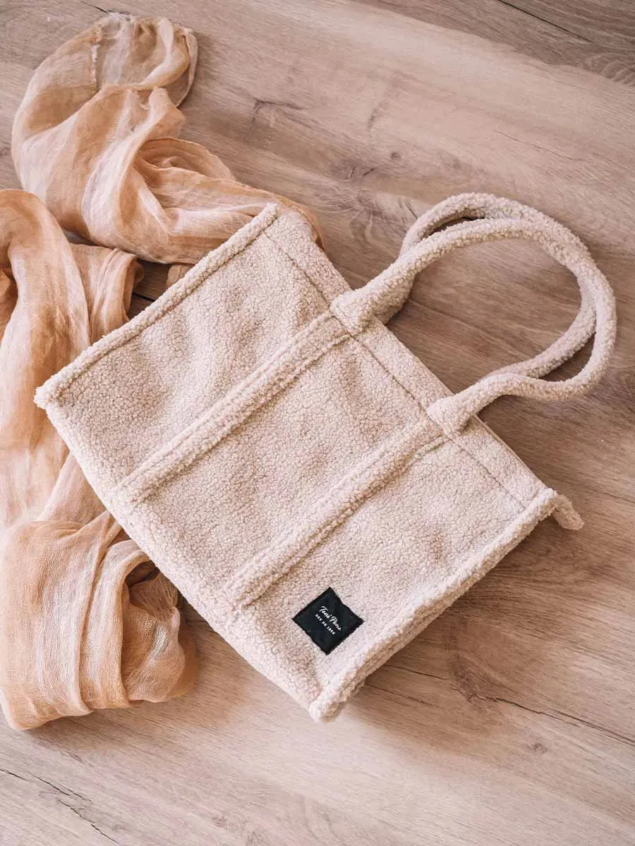 Toni Pons Gwen sac cabas fourrure naturel