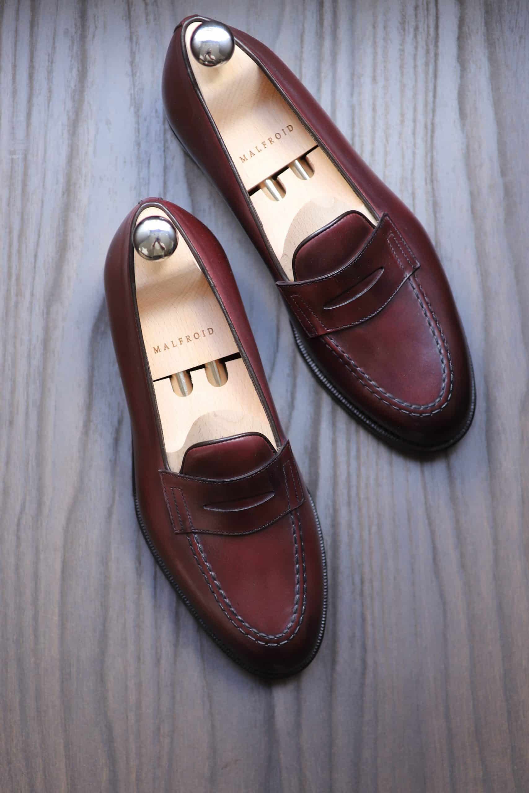 Malfroid Newport penny loafer cuir box calf