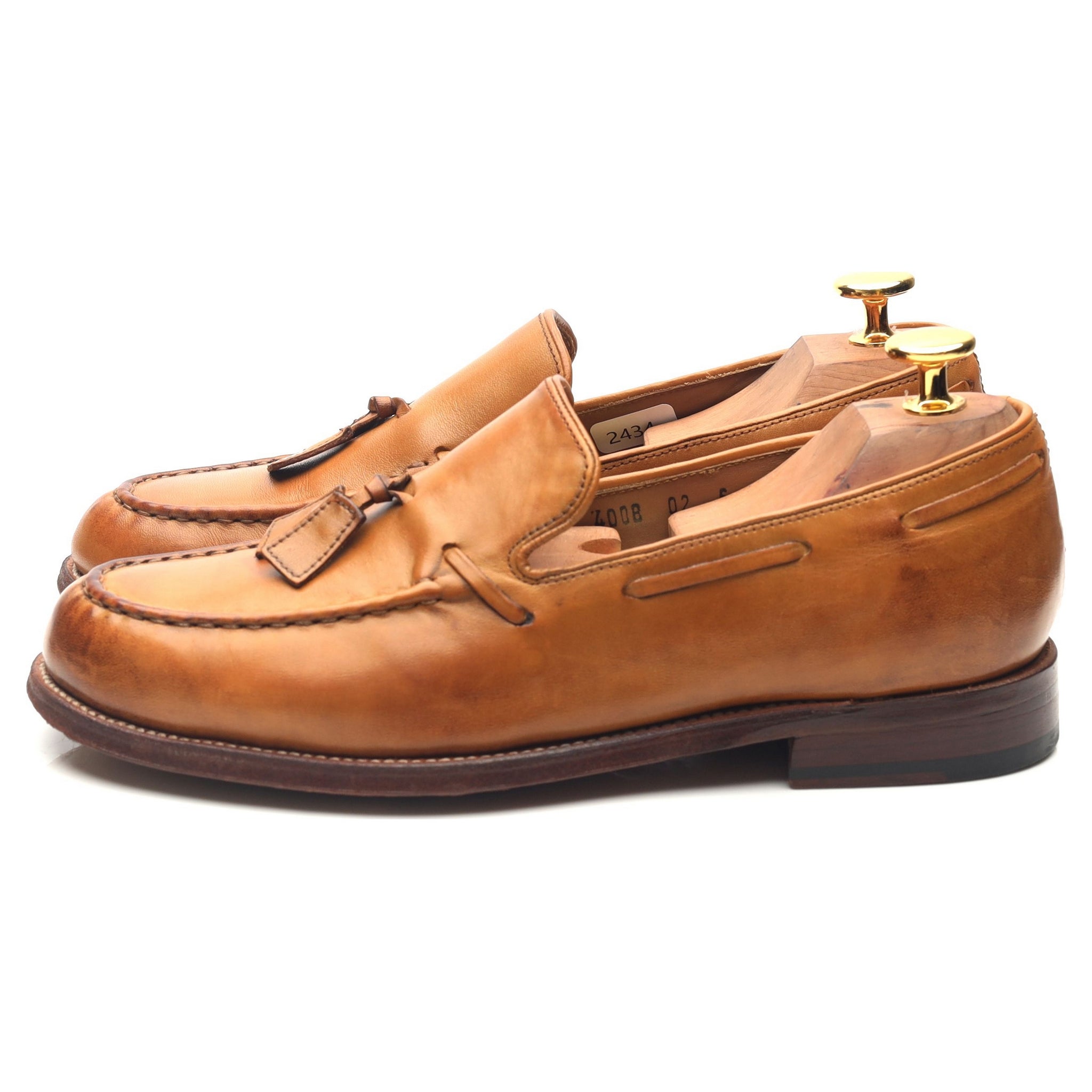 Grenson mocassins cuir marron tan UK 6 femme