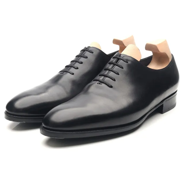John Lobb Marldon oxford cuir noir UK 9 E wholecut