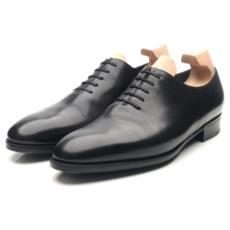 John Lobb Marldon oxford cuir noir UK 9 E wholecut