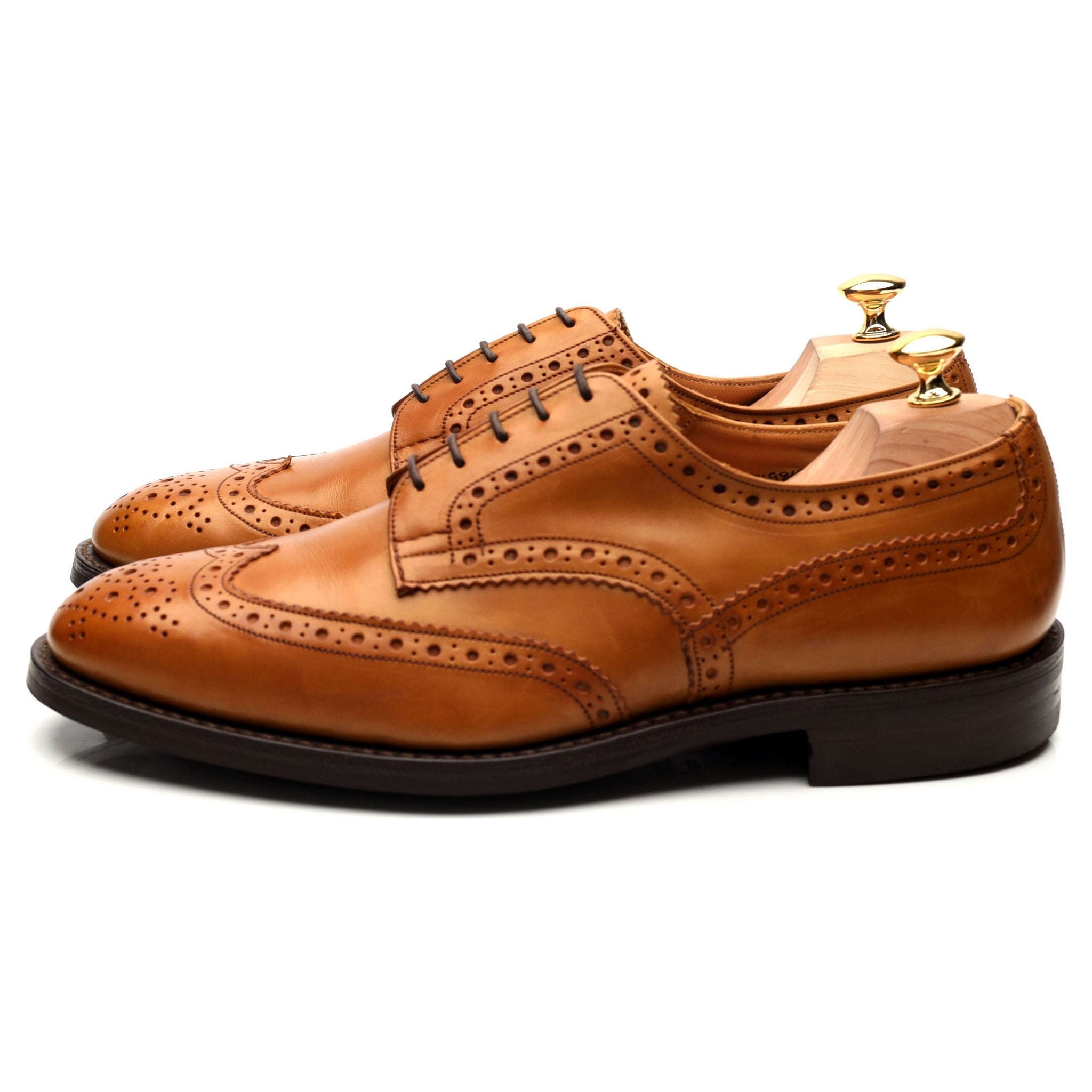 Tricker's Durham derby brogue cuir marron UK 11