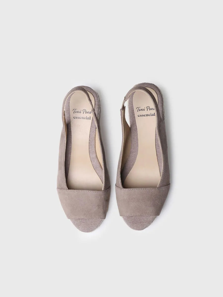 Toni Pons Monza-A espadrilles compensées taupe