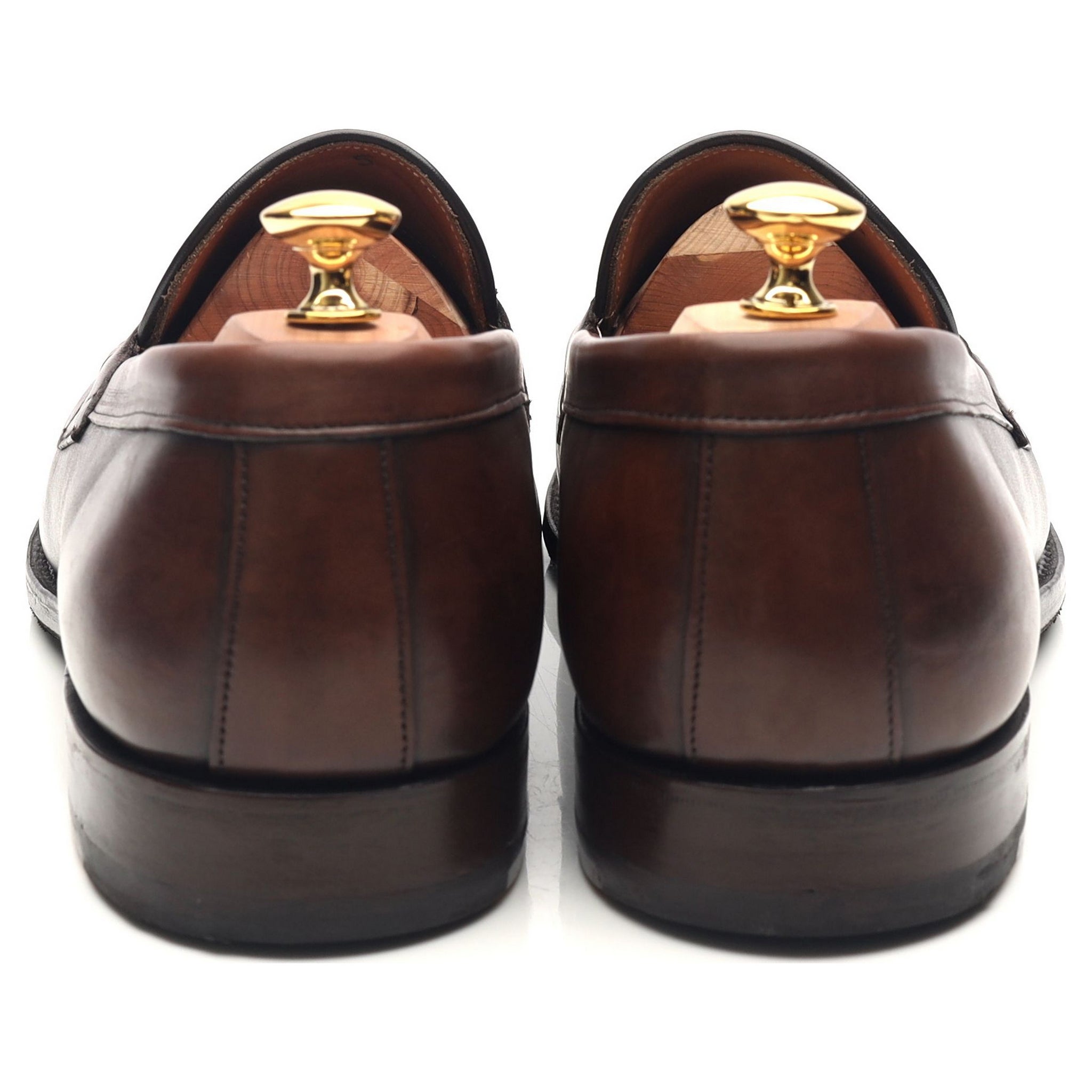 Cheaney Hudson mocassins cuir marron foncé 11 UK