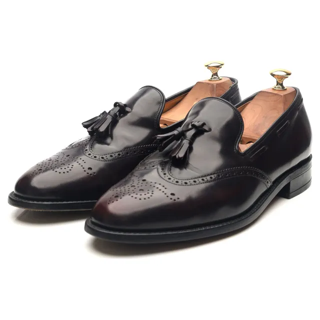 Barker Clive mocassins cuir bordeaux UK 9.5