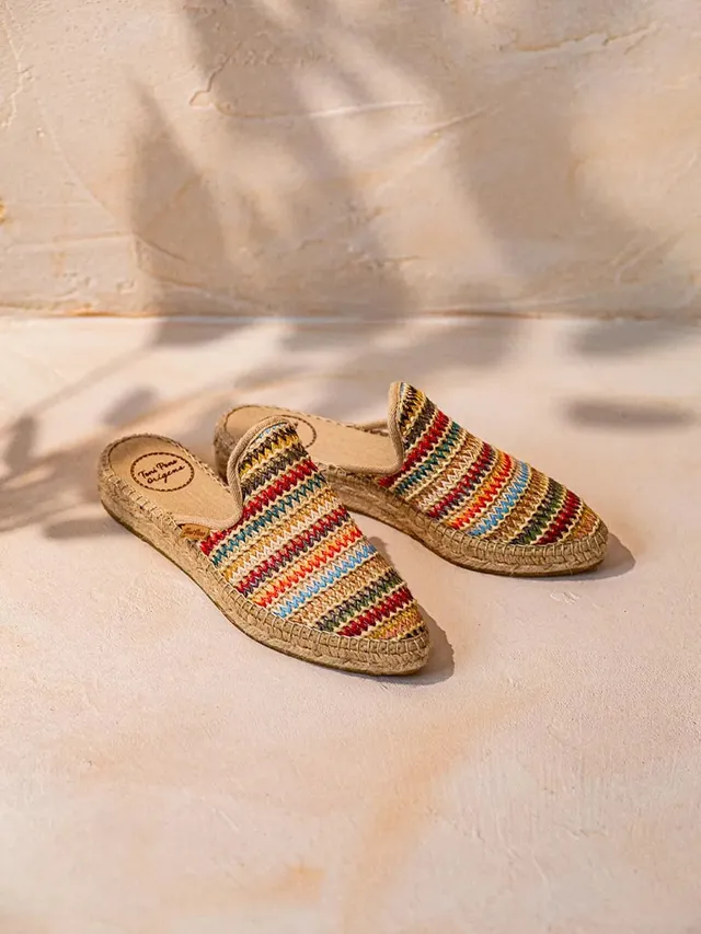 Toni Pons June-MA mules espadrilles raphia multicolore