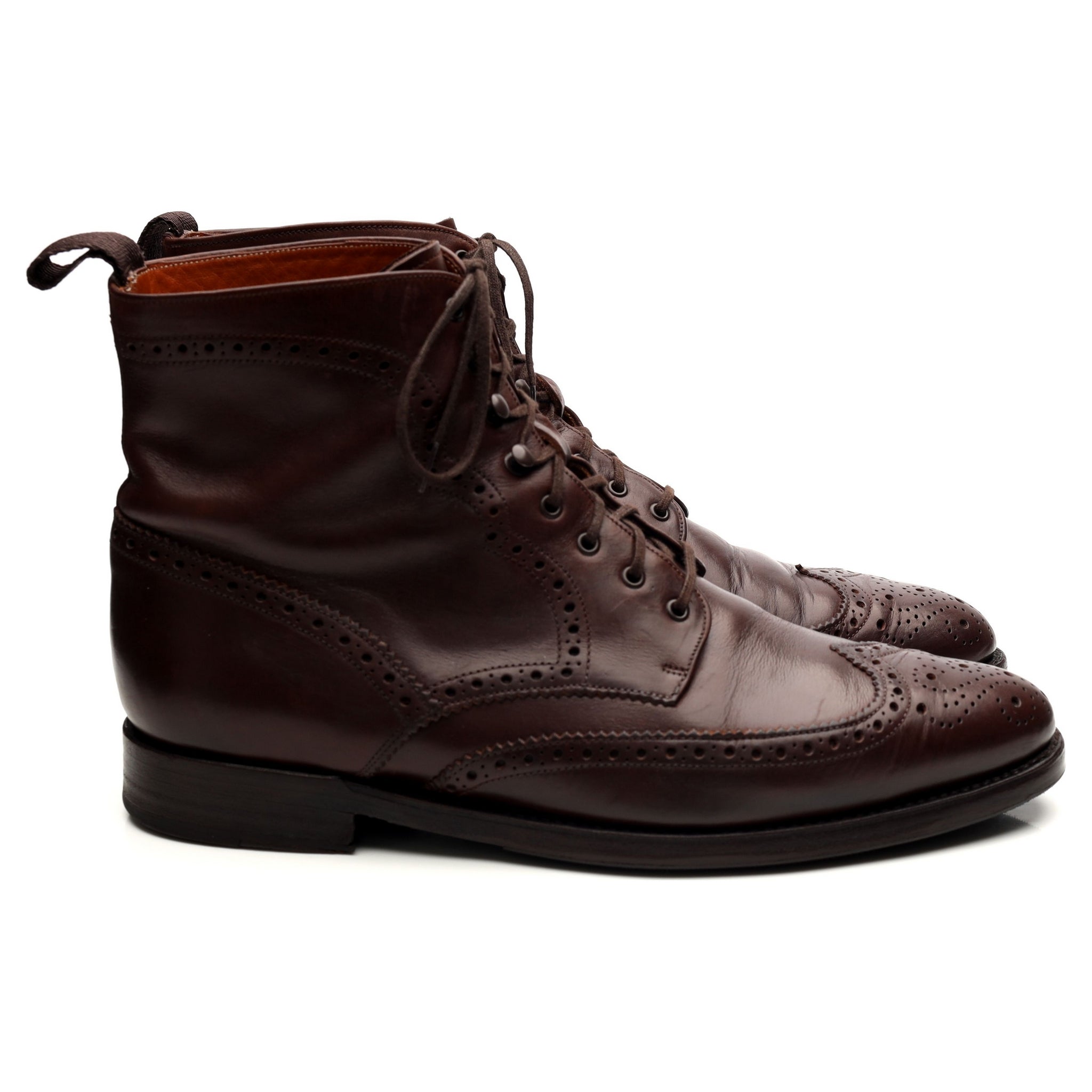 J.FitzPatrick Holman boots cuir marron UK 8.5