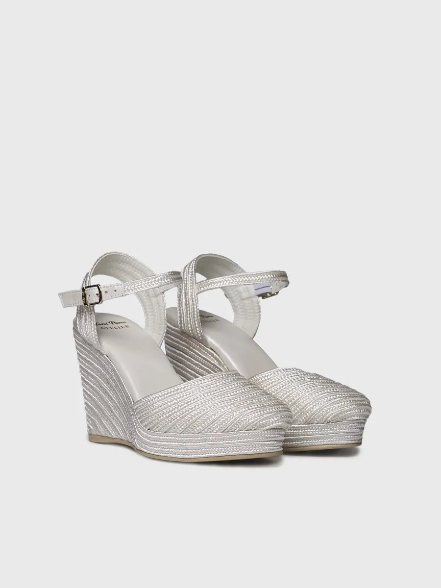Toni Pons Adeline espadrille compensée satin