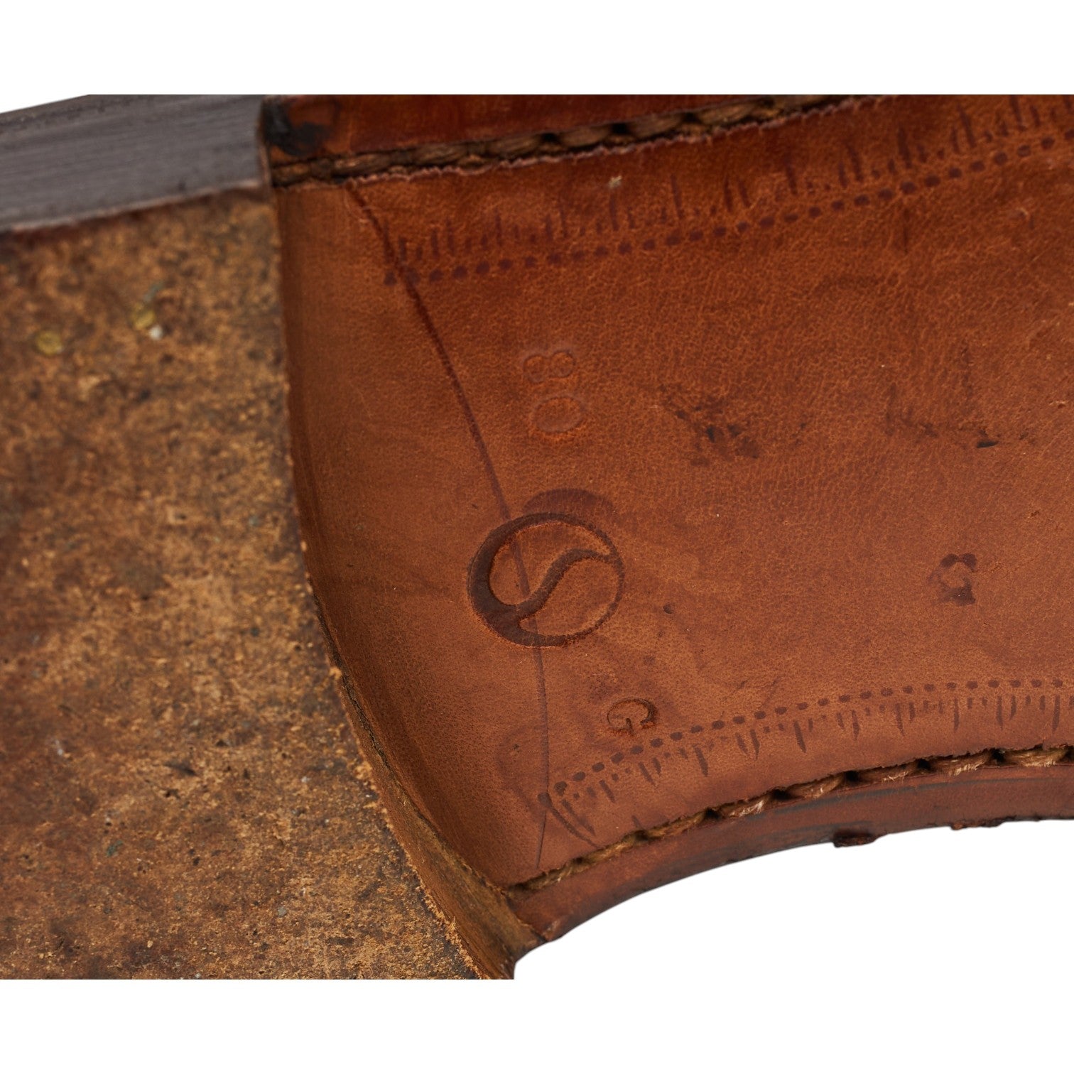 Church's Balmoral richelieu cuir marron brûlé UK 8 large