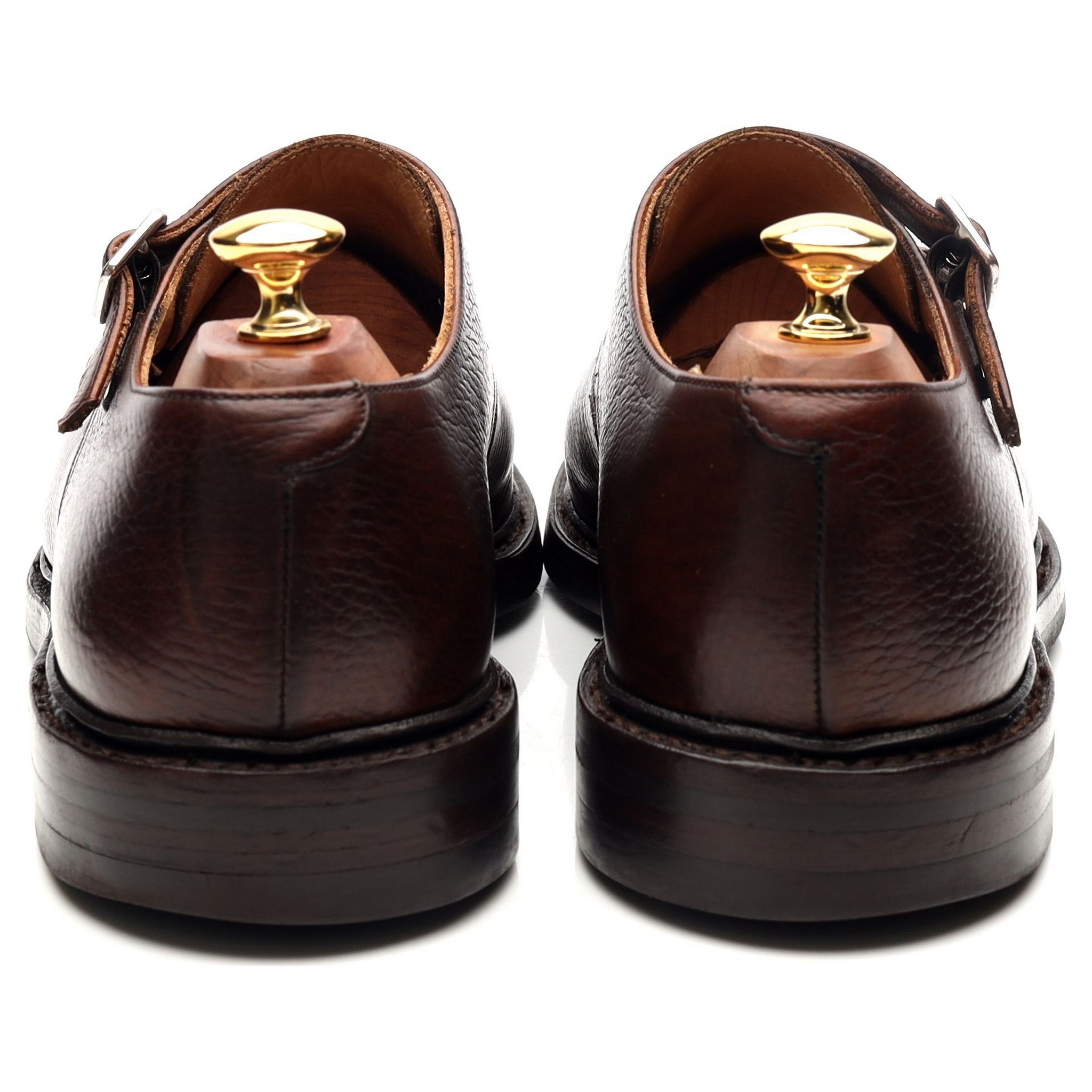 Crockett & Jones Harrogate double monk cuir marron UK 9