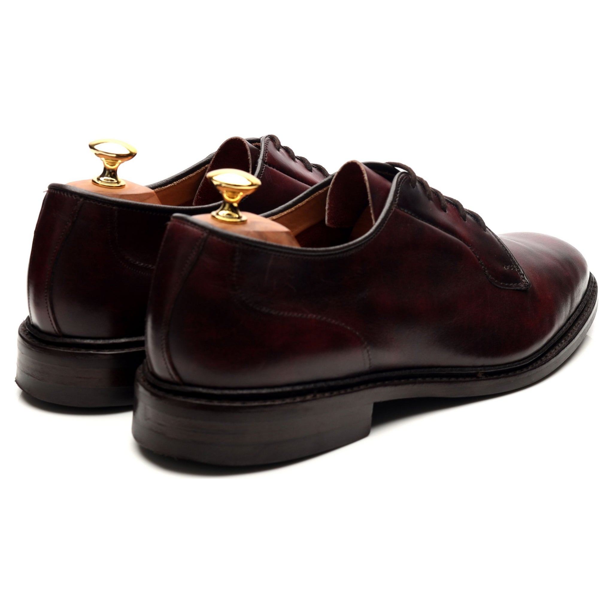 Trickers Robert derby cuir bordeaux UK 10