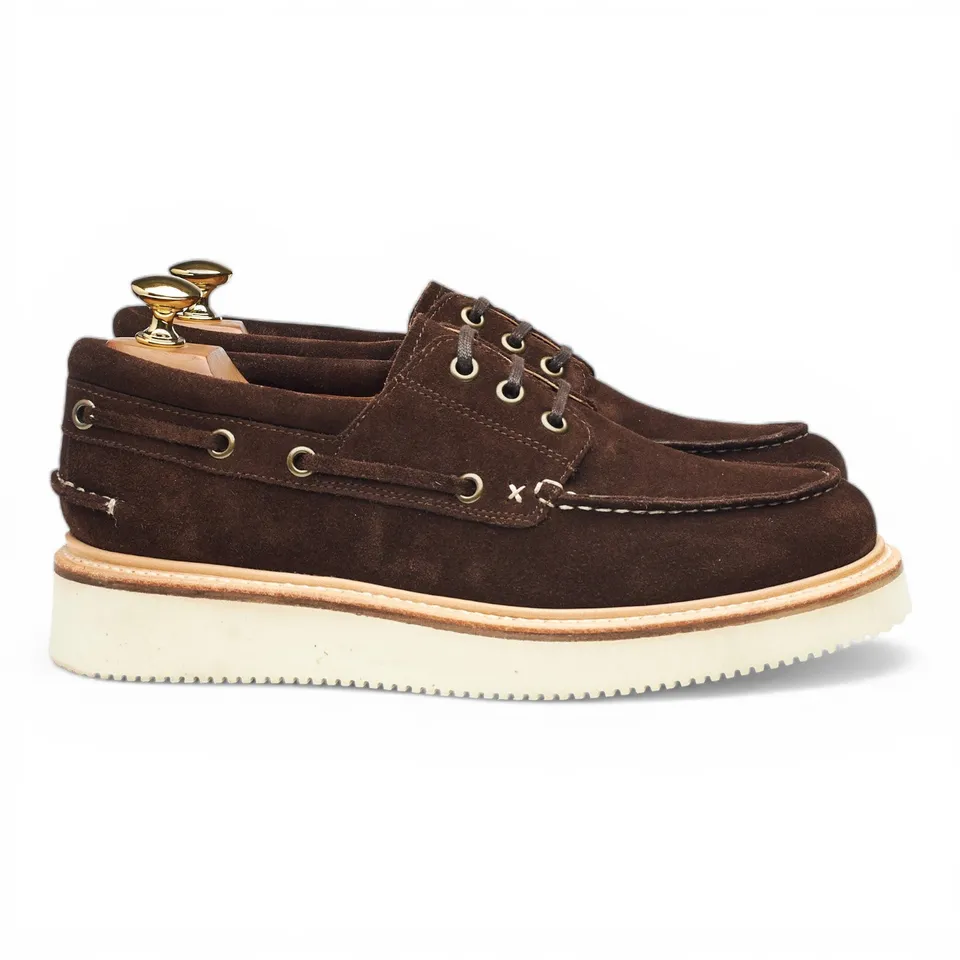 Easymoc Rockland Chaussures Bateau Daim Marron UK 7