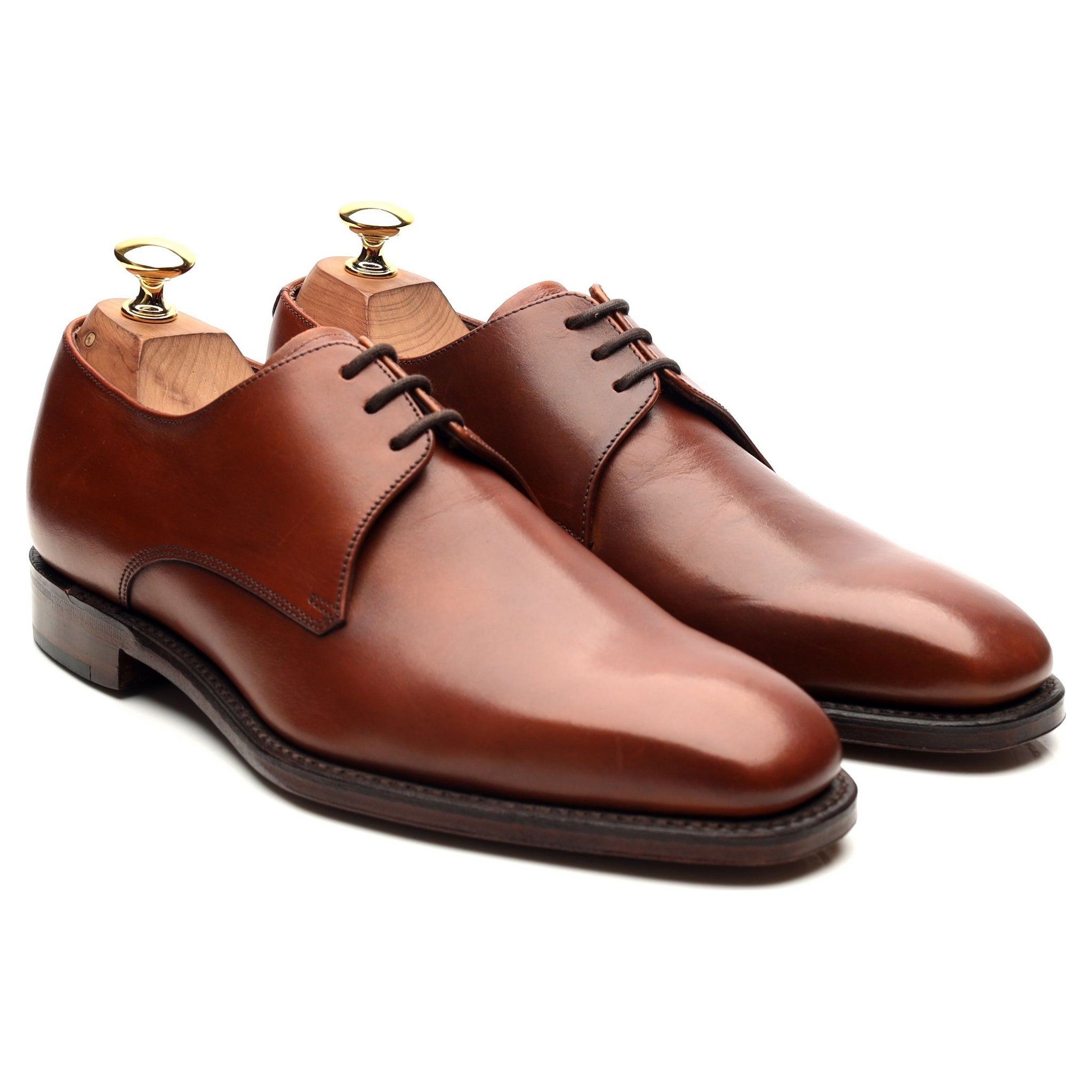 Loake 1880 Cornwall Derby cuir camel UK 6 étroit