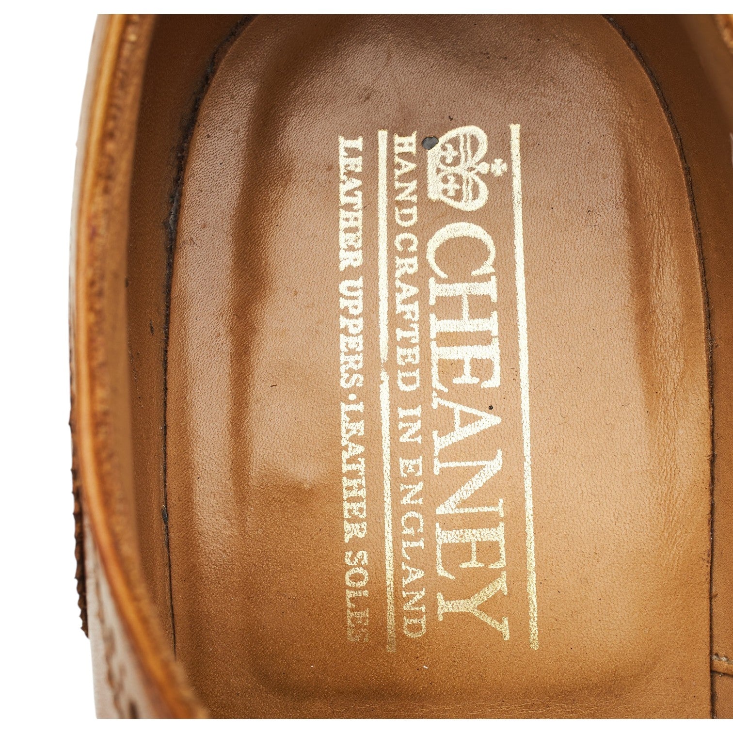 Cheaney Gilmour richelieu brogue cuir tan pointure UK 8