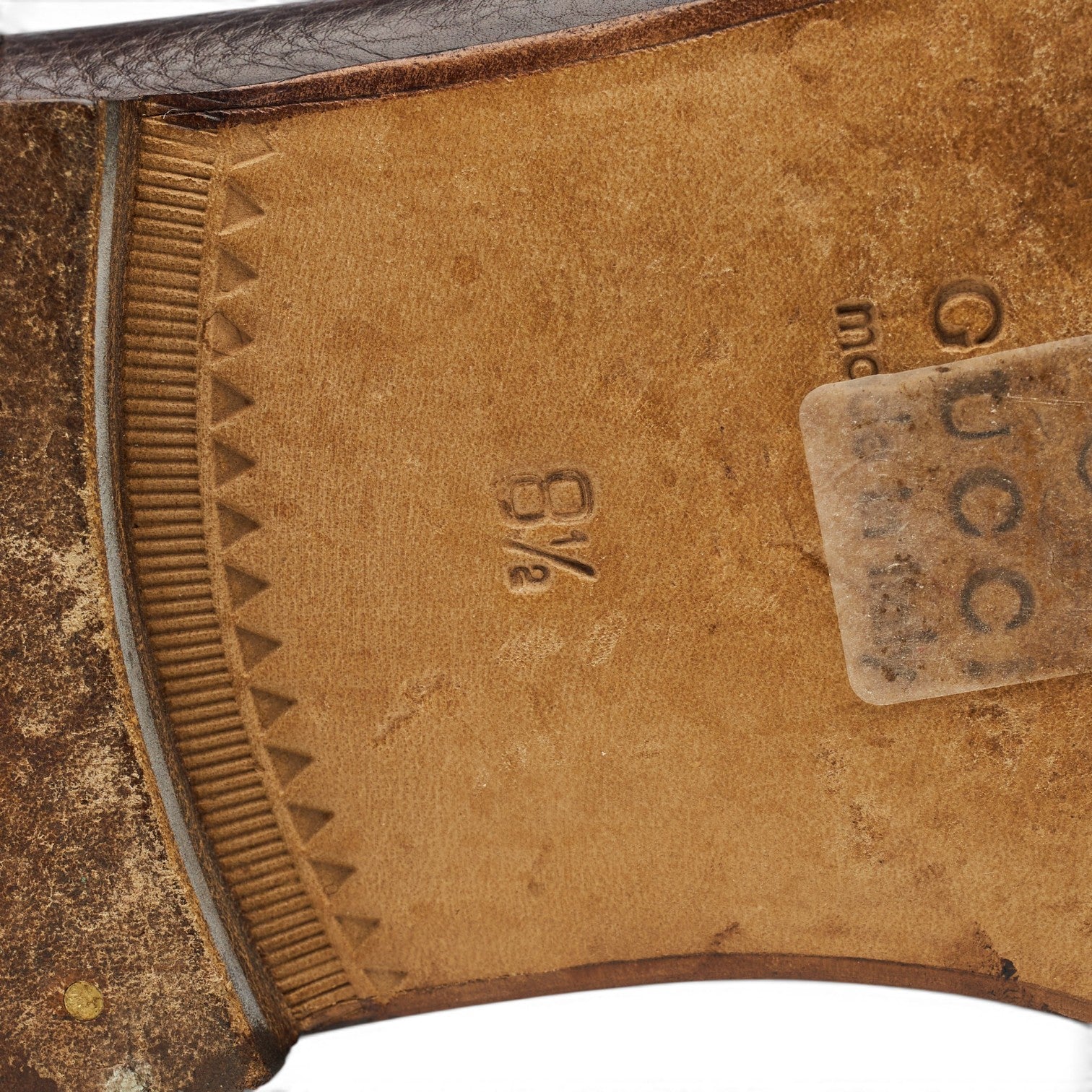 Gucci mocassins cuir à mors marron UK 8.5