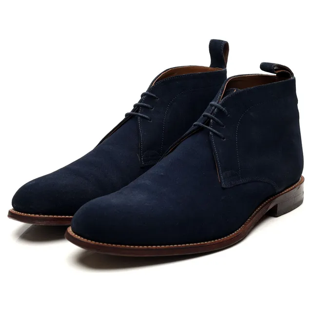 Grenson Marcus Bottines Chukka Daim Bleu Marine UK 9