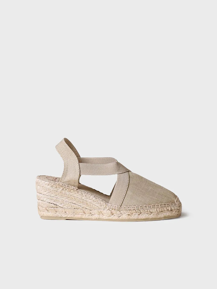Toni Pons Ter espadrilles compensées lin vegan