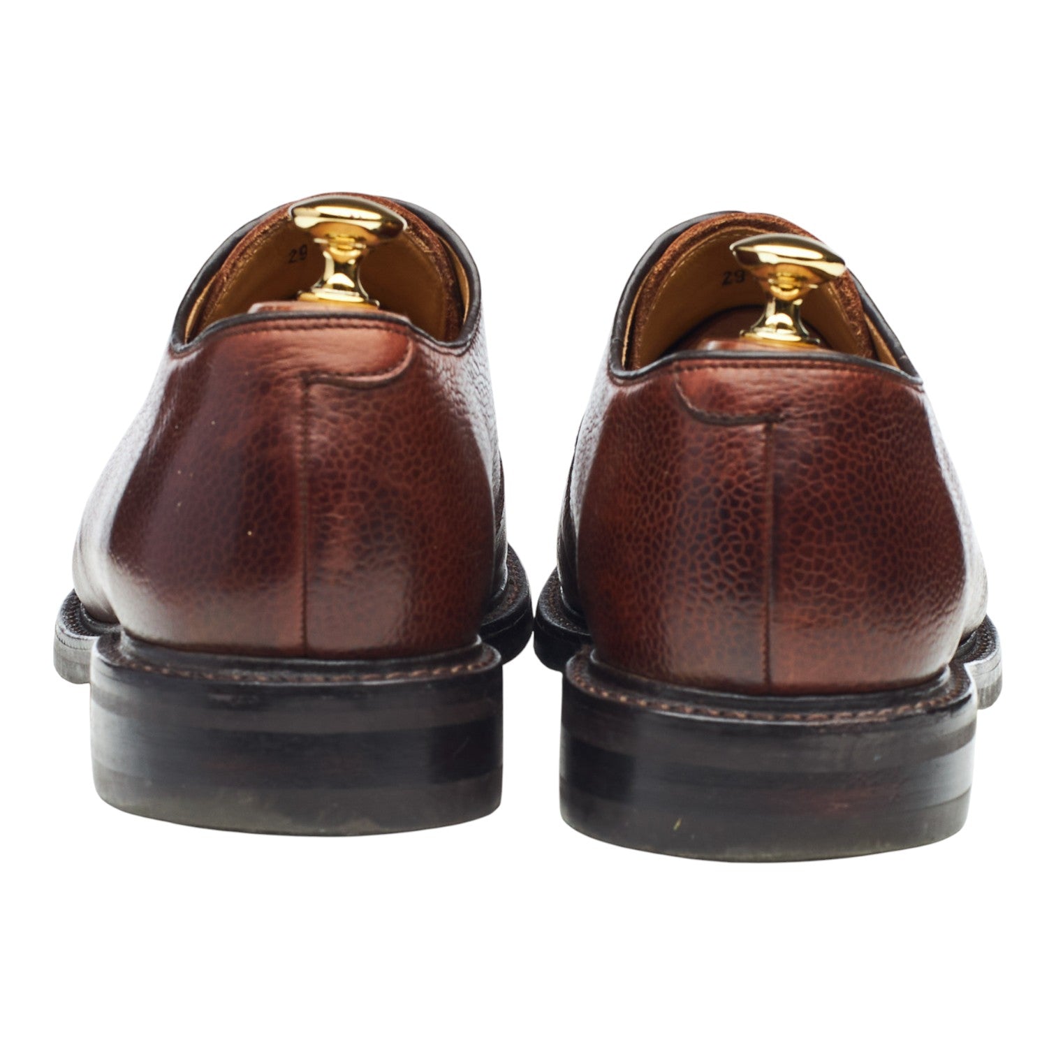 Barker Nairn derby cuir grainé marron UK 9.5