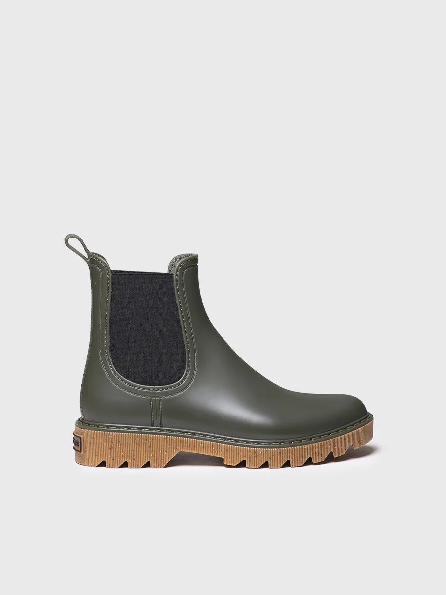 Toni Pons Cali botte pluie femme kaki mate