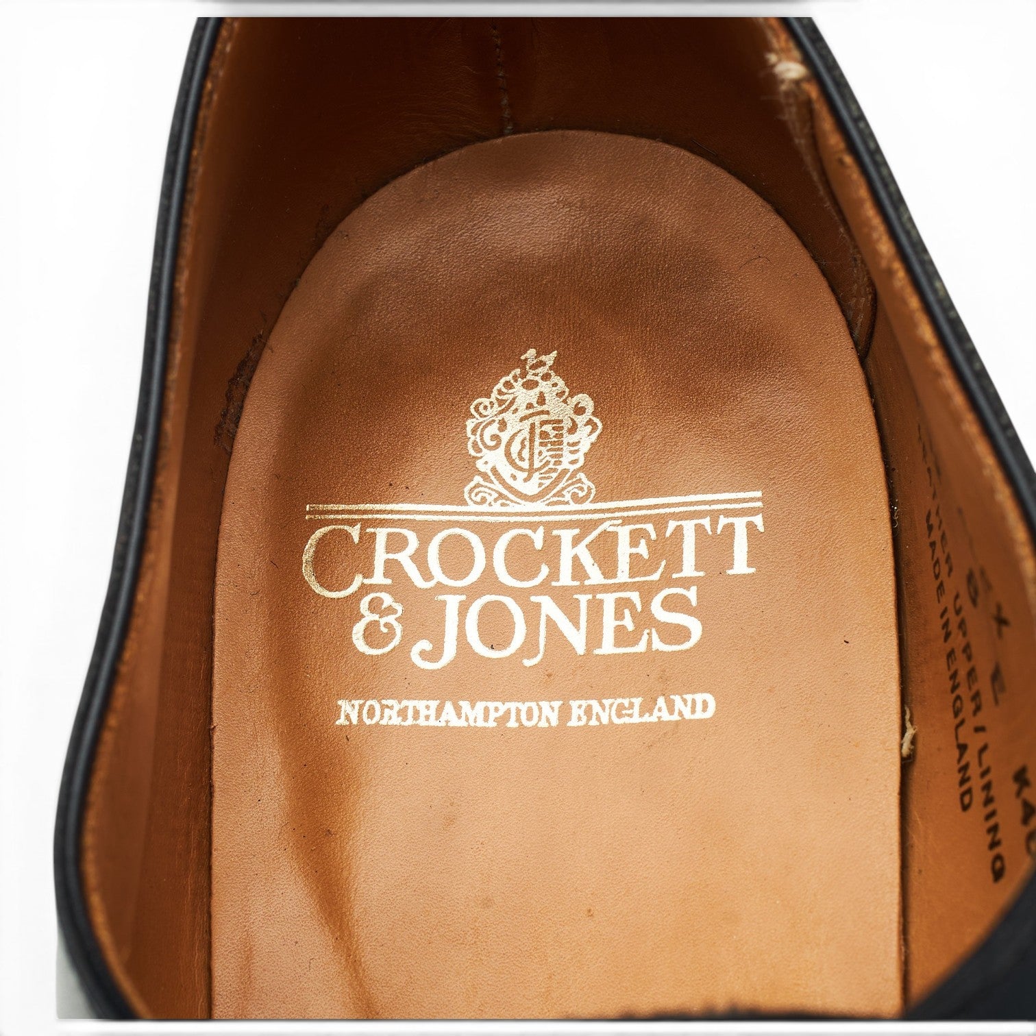 Crockett & Jones Alex richelieu cuir noir UK 8