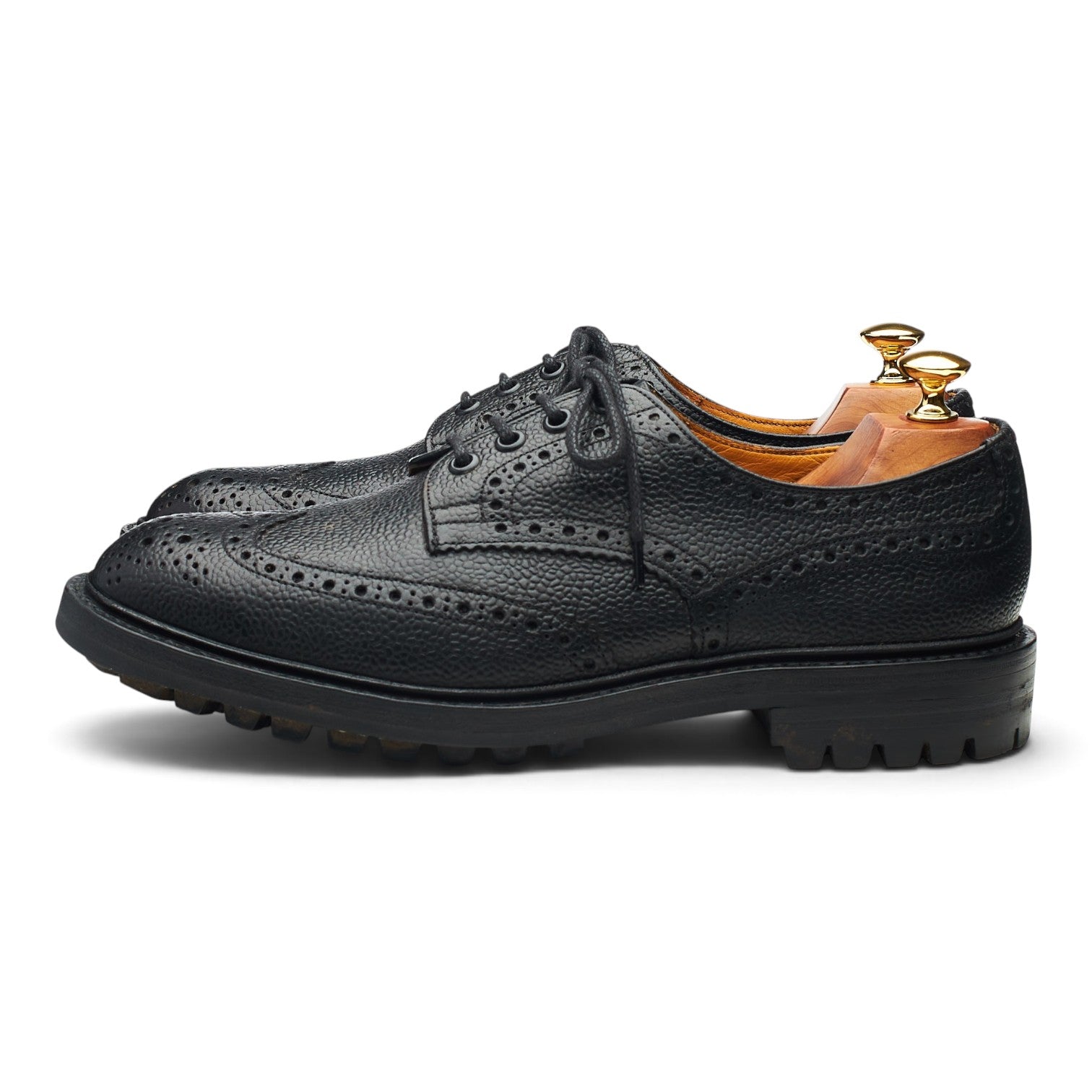 Tricker's Ilkley derby cuir grain noir UK 8.5