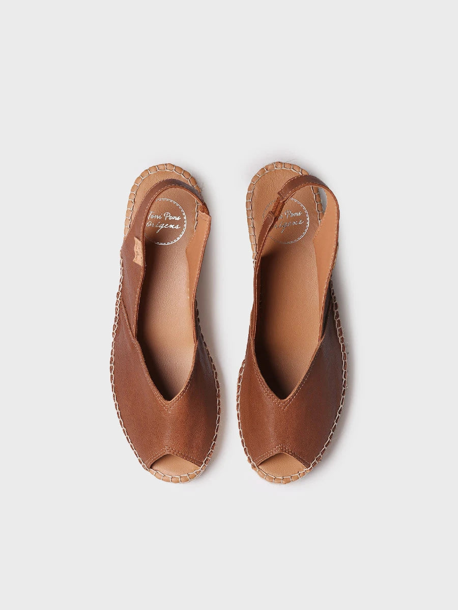 Toni Pons Bernia-P espadrilles cuir peep-toe confort