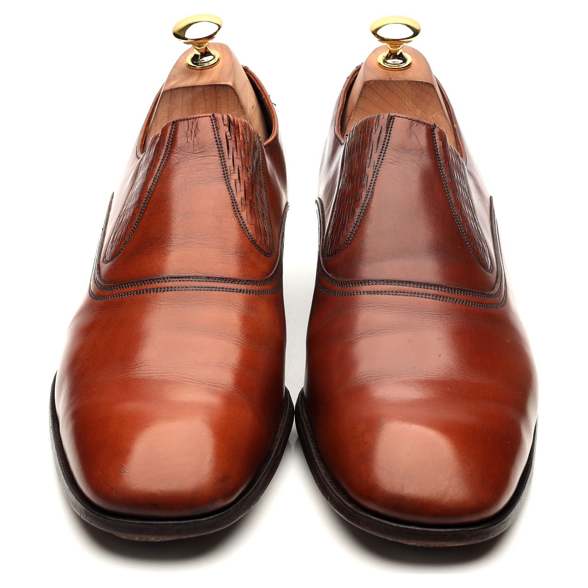Henry Maxwell mocassin cuir marron UK 10 slip-on