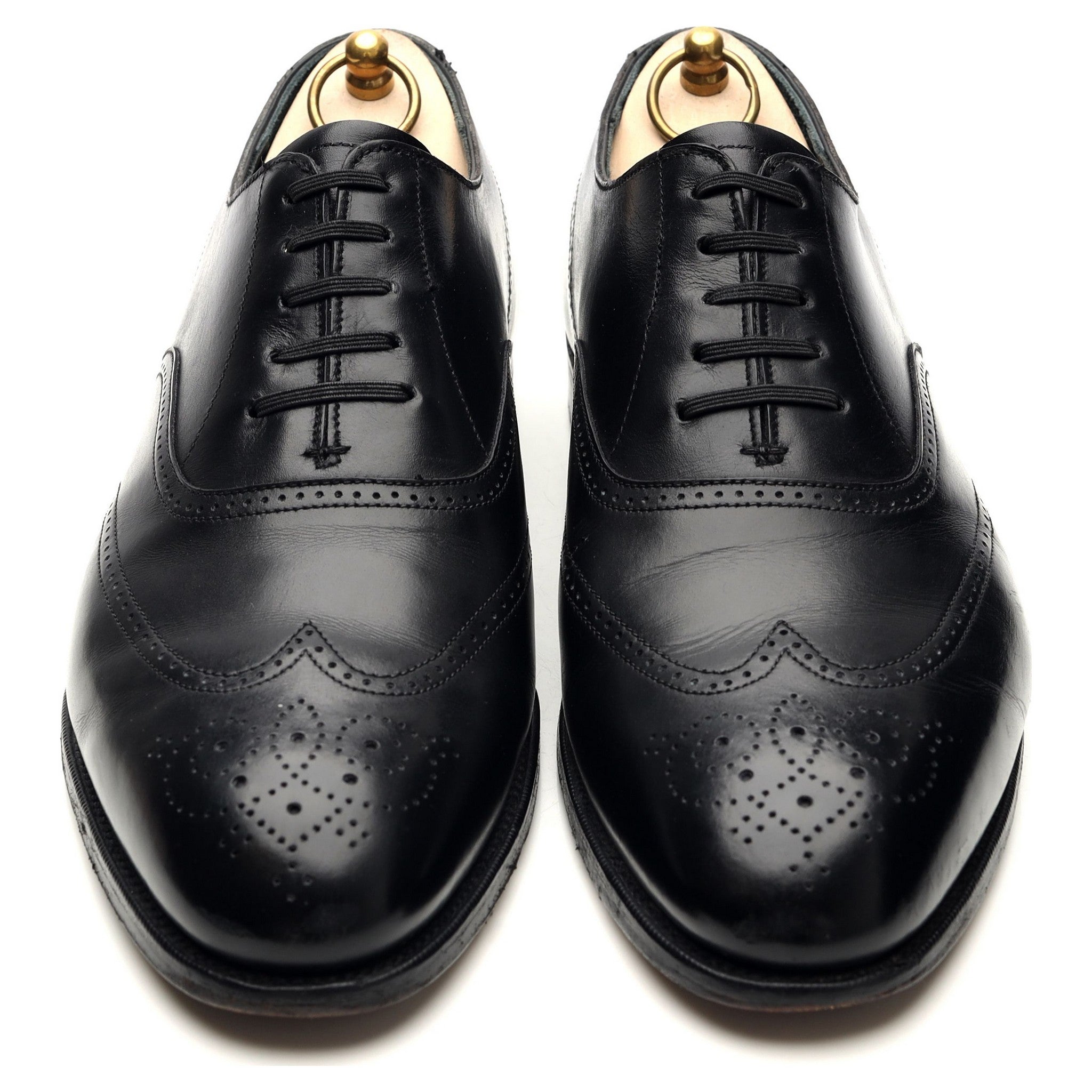New & Lingwood oxford brogue cuir noir pointure UK 10