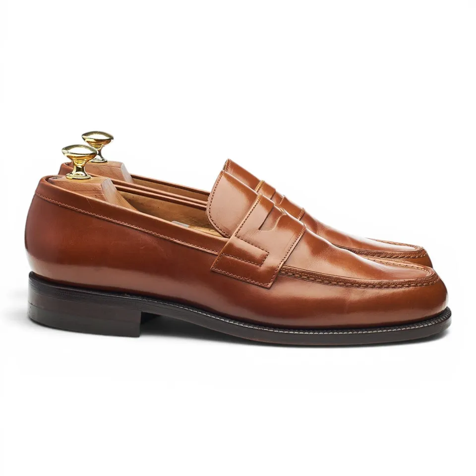 Yanko 13219 mocassins cuir marron clair UK 7.5