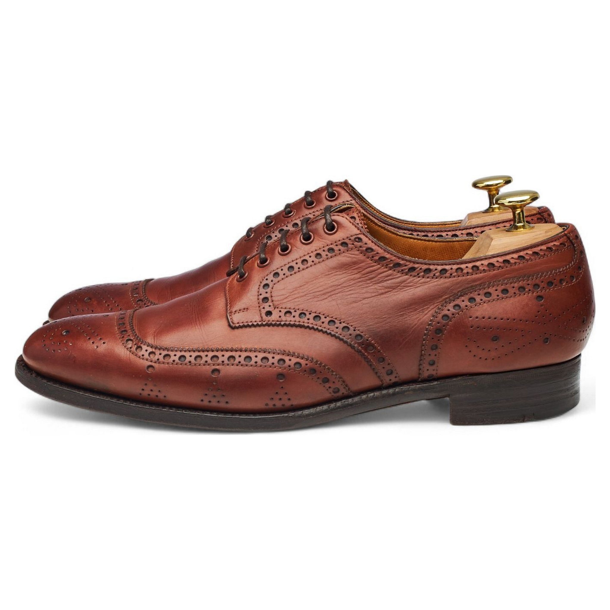 Foster & Son derbies cuir marron pointure UK 8 étroit