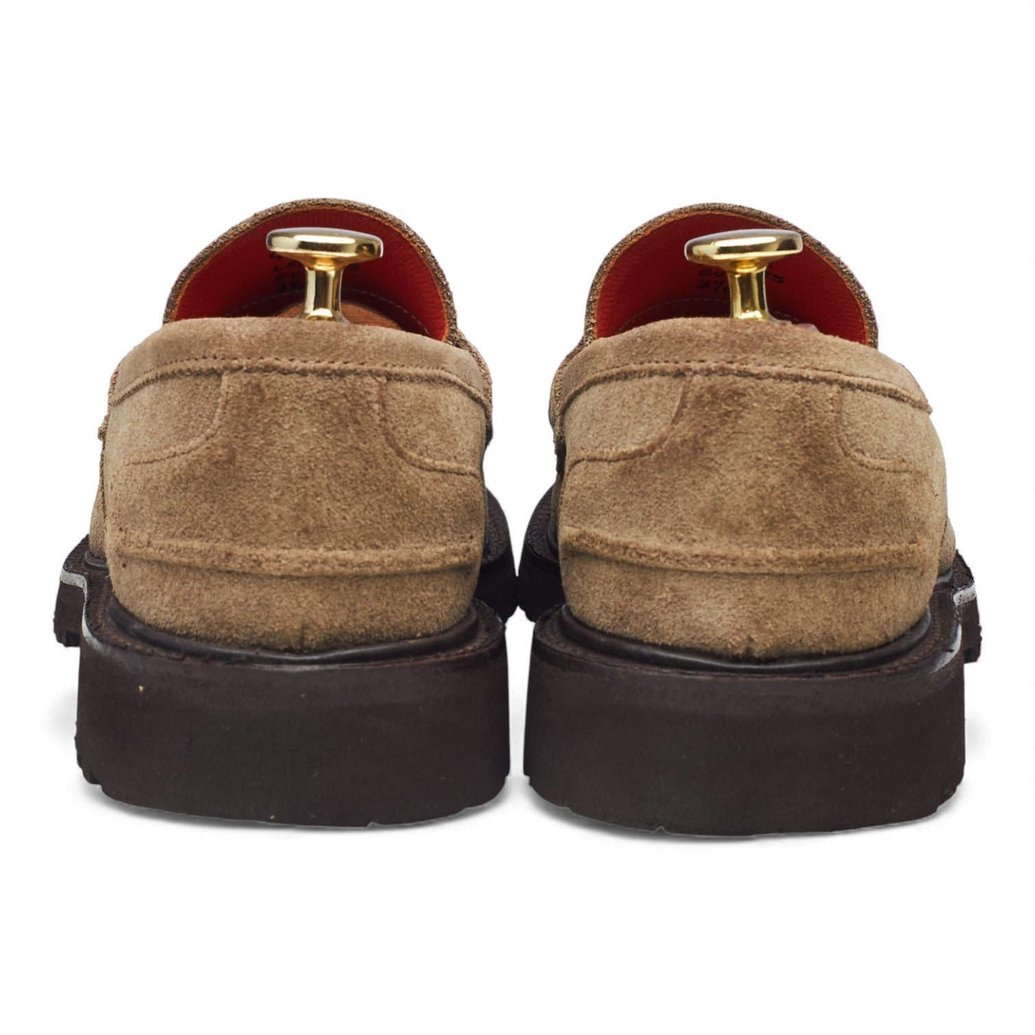 Trickers Eva mocassins daim pierre UK 3,5 semelle caoutchouc