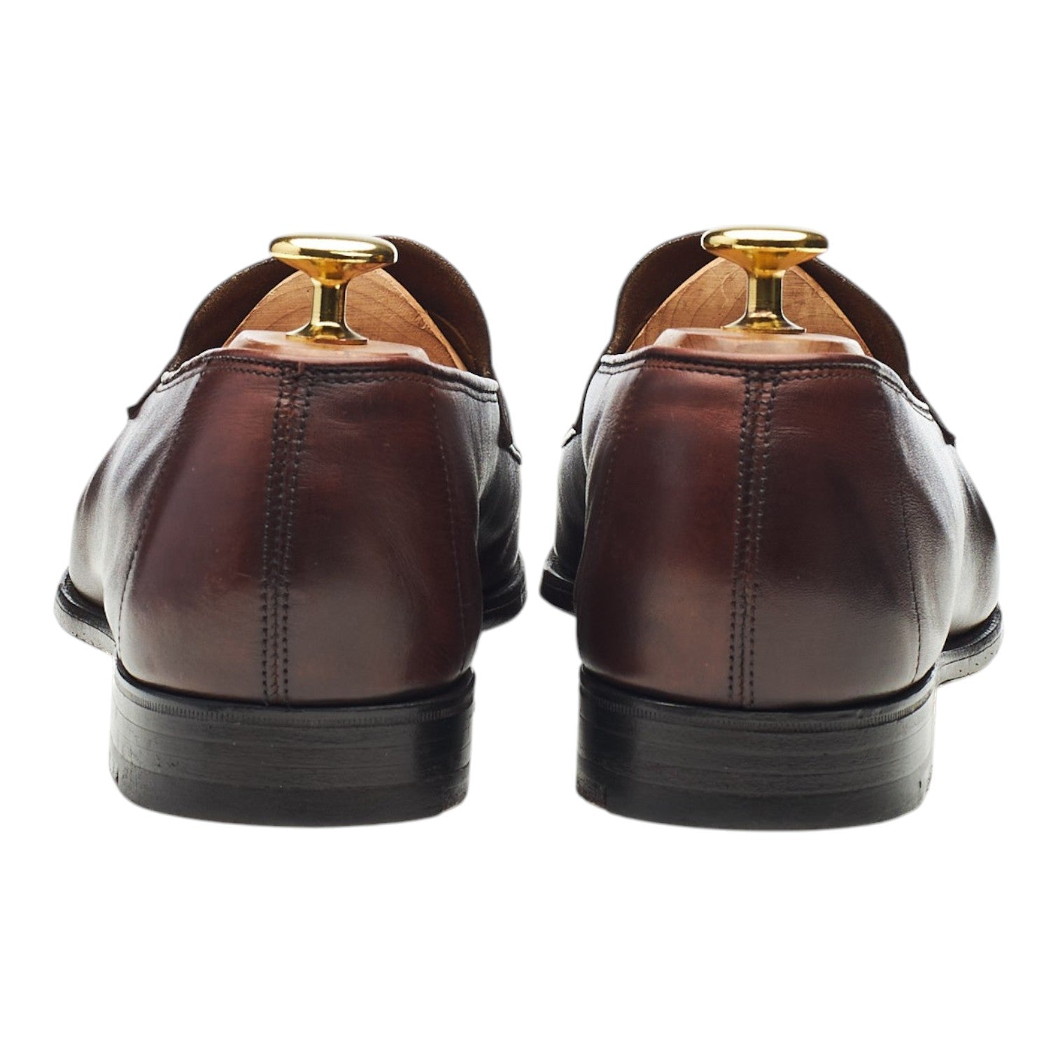 Wildsmith Harrow mocassins cuir marron foncé UK 8