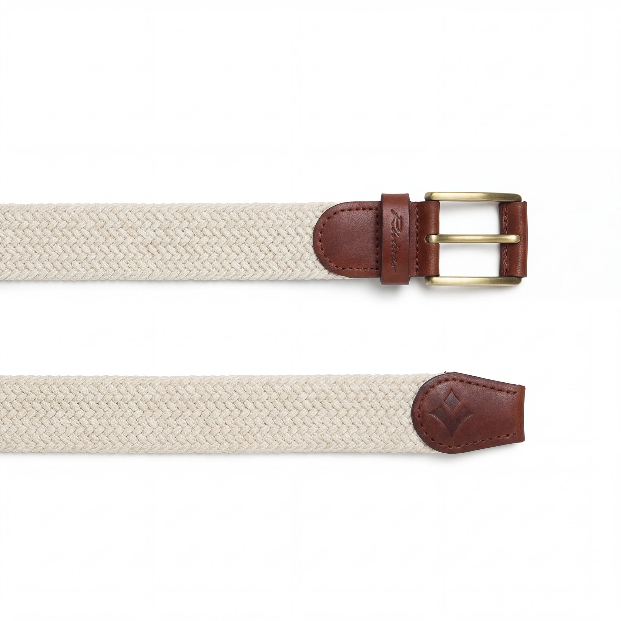 Rivieras Arthur ceinture tressée écru taille unique