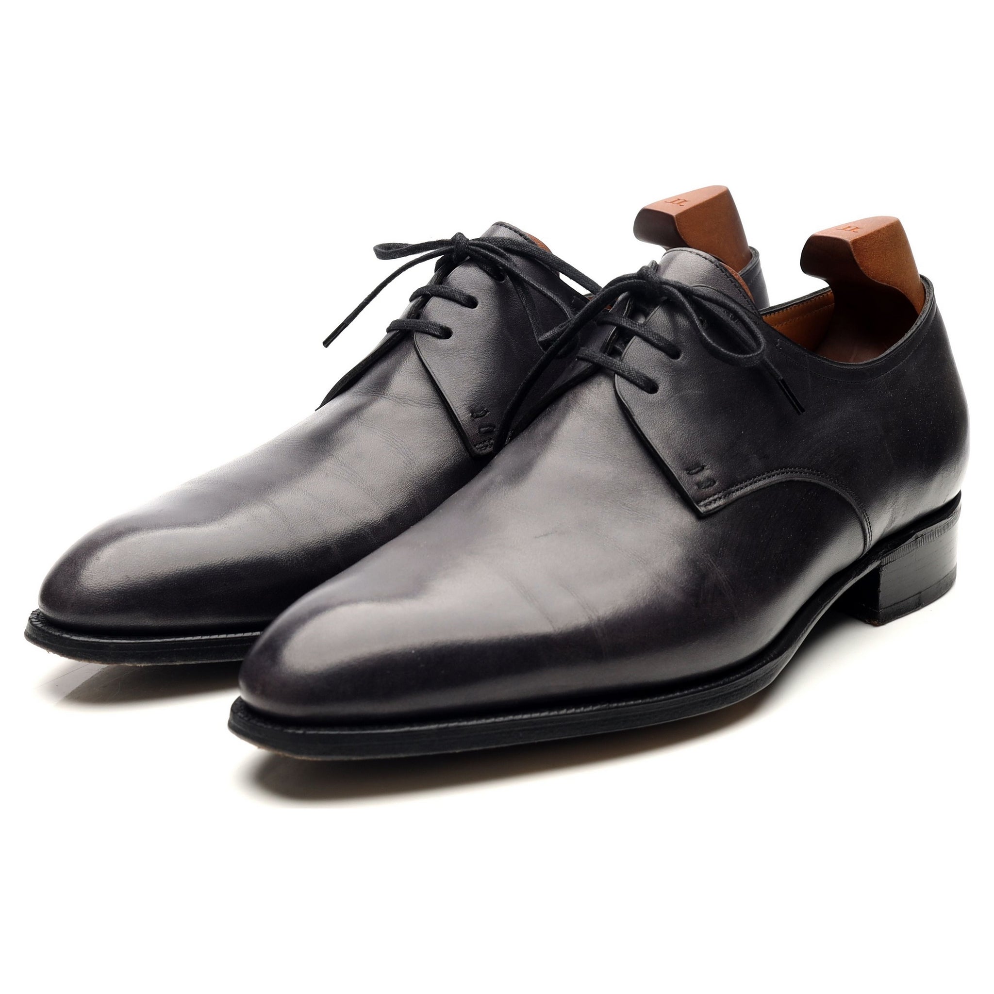 John Lobb Saint Crepin 2013 derby cuir noir UK 8.5