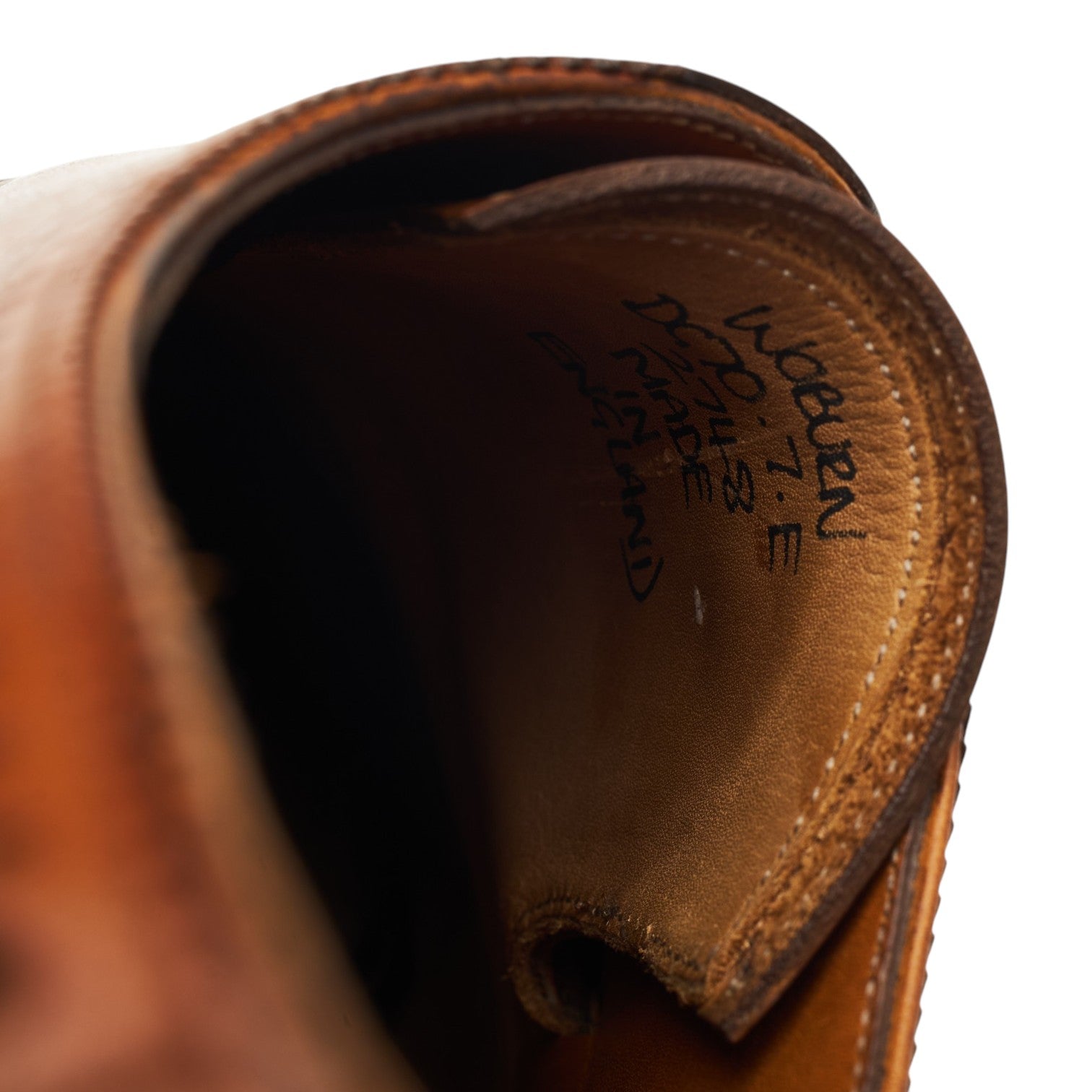 Gaziano & Girling Woburn Derby cuir vintage pointure UK 7