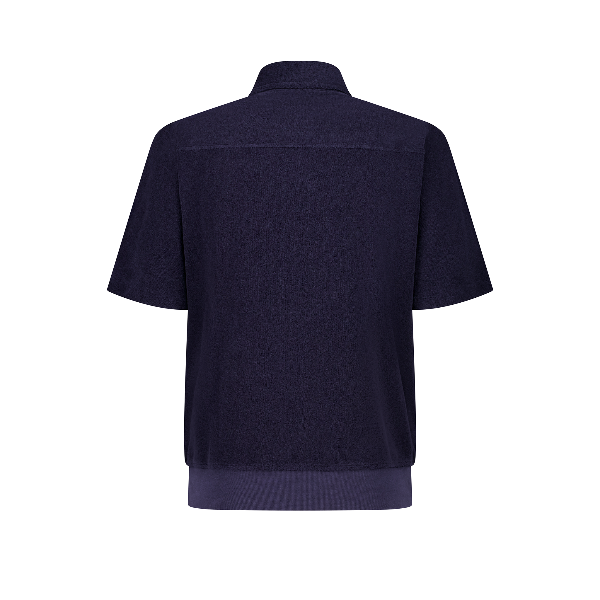 Rivieras Argelès blouson éponge marine zippé