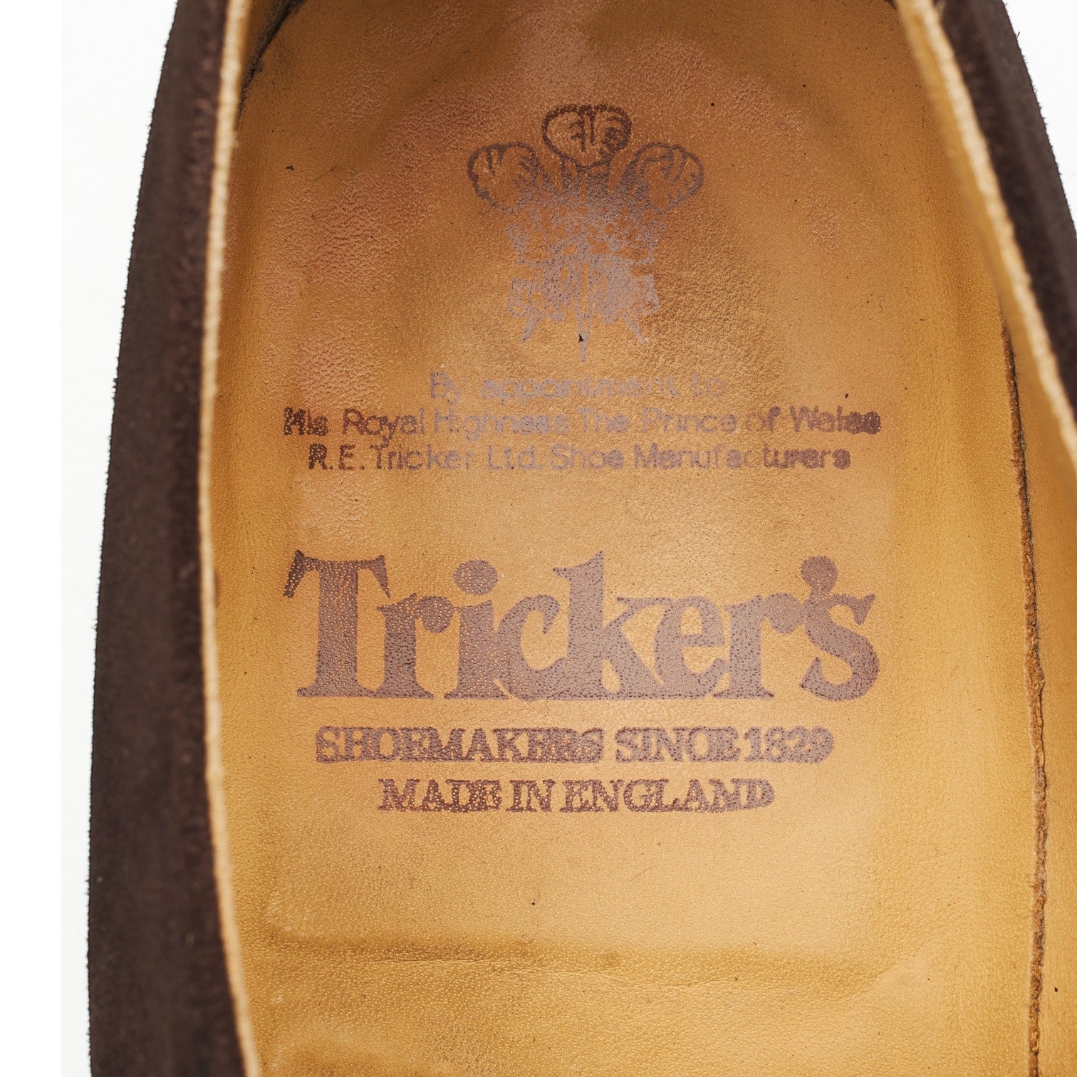 Tricker's Lewiston monks daim marron foncé UK 10 boucle unique