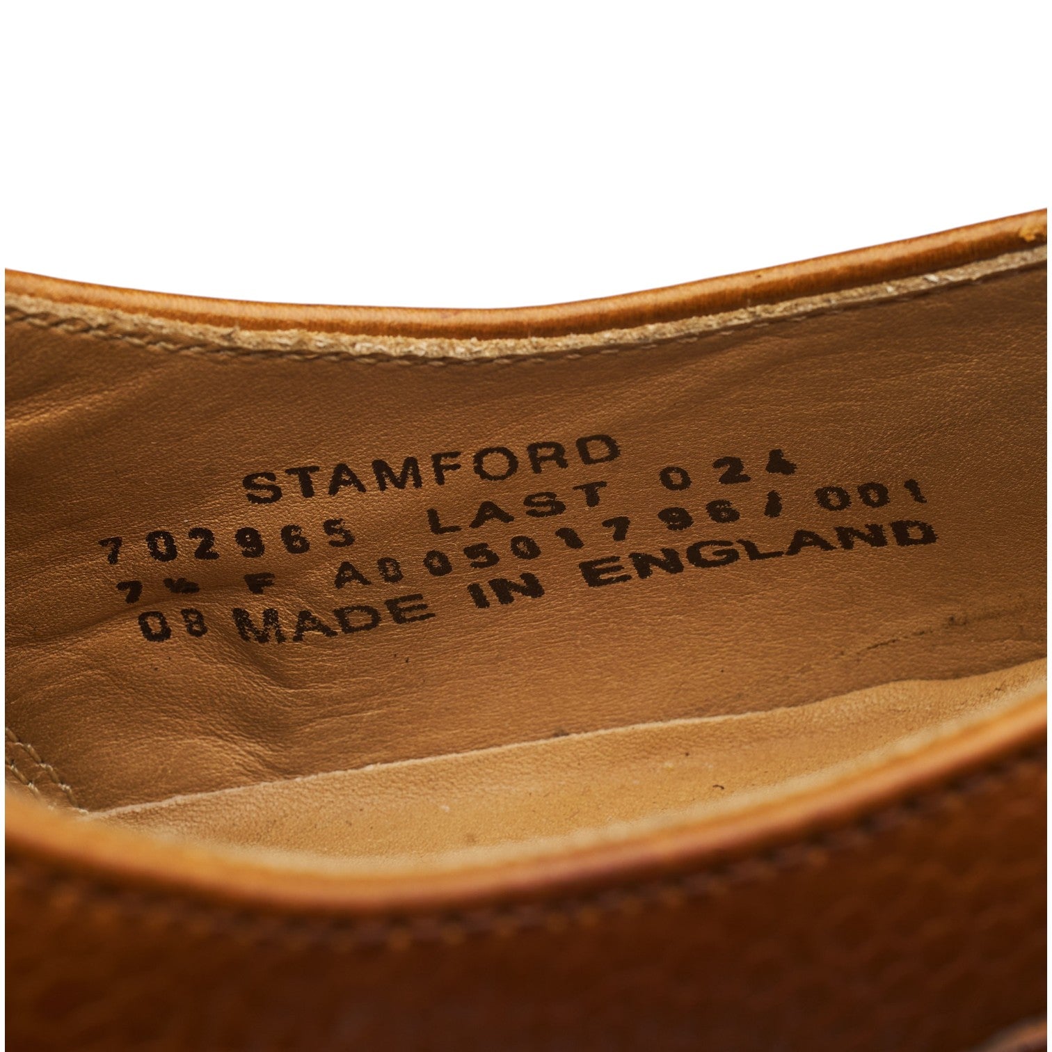 Loake 1880 Stamford derby grain marron UK 7.5
