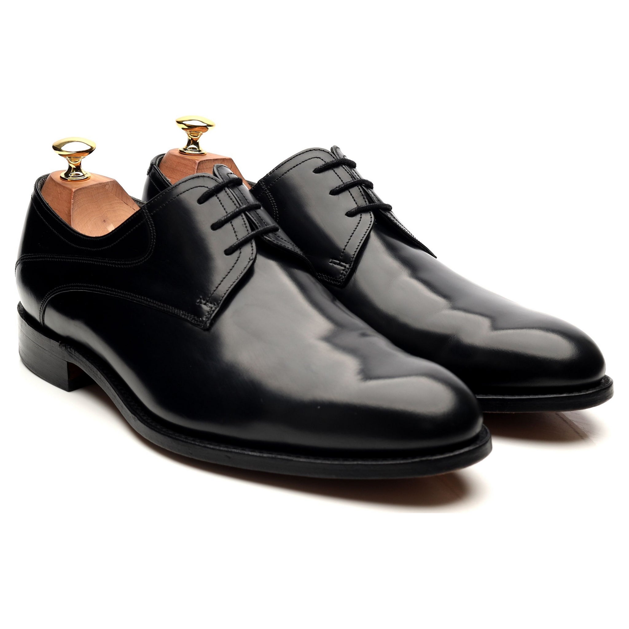 Barker Wickham derbies cuir noir brillant UK 9 G