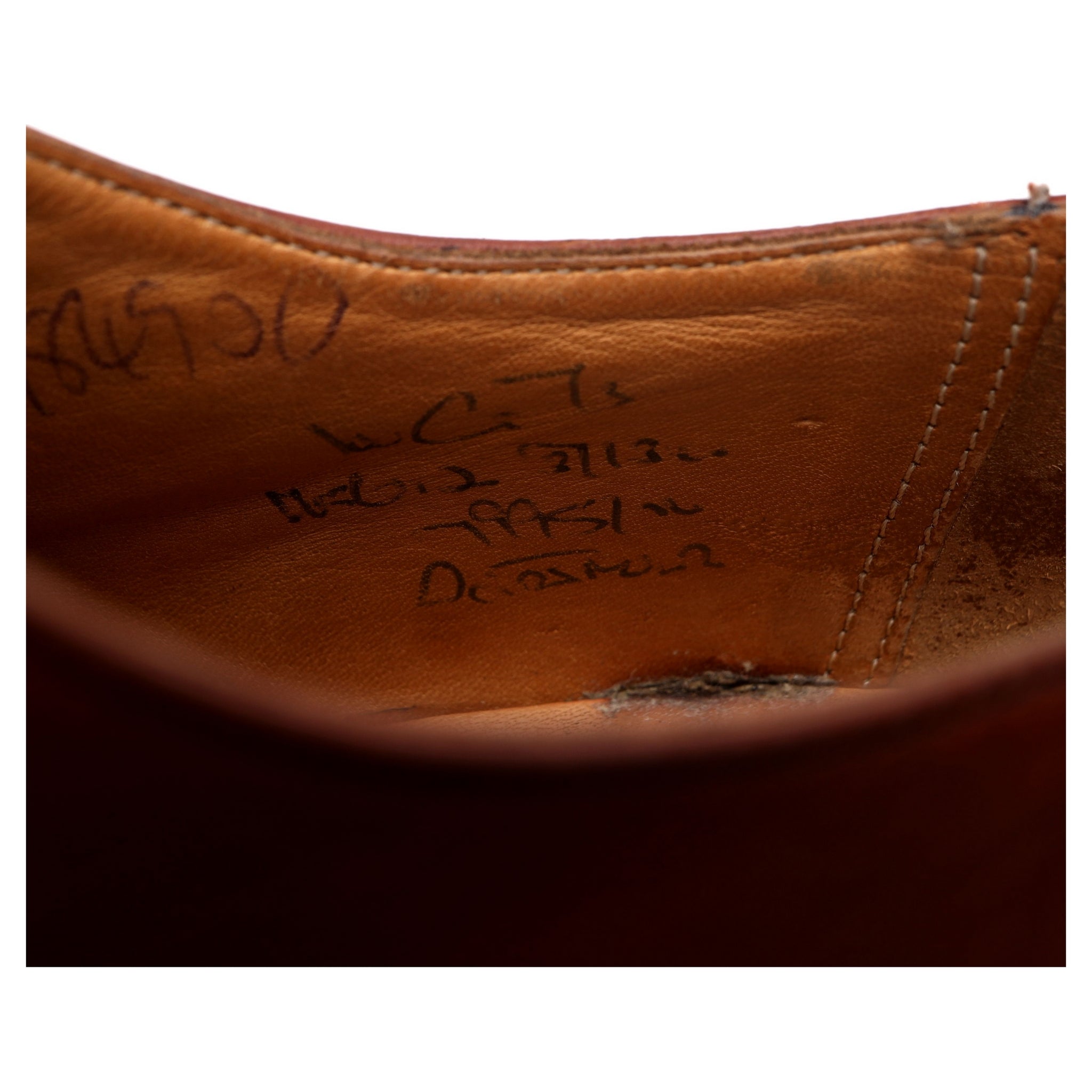 Church's Dartmoor derby cuir marron clair UK 10 G