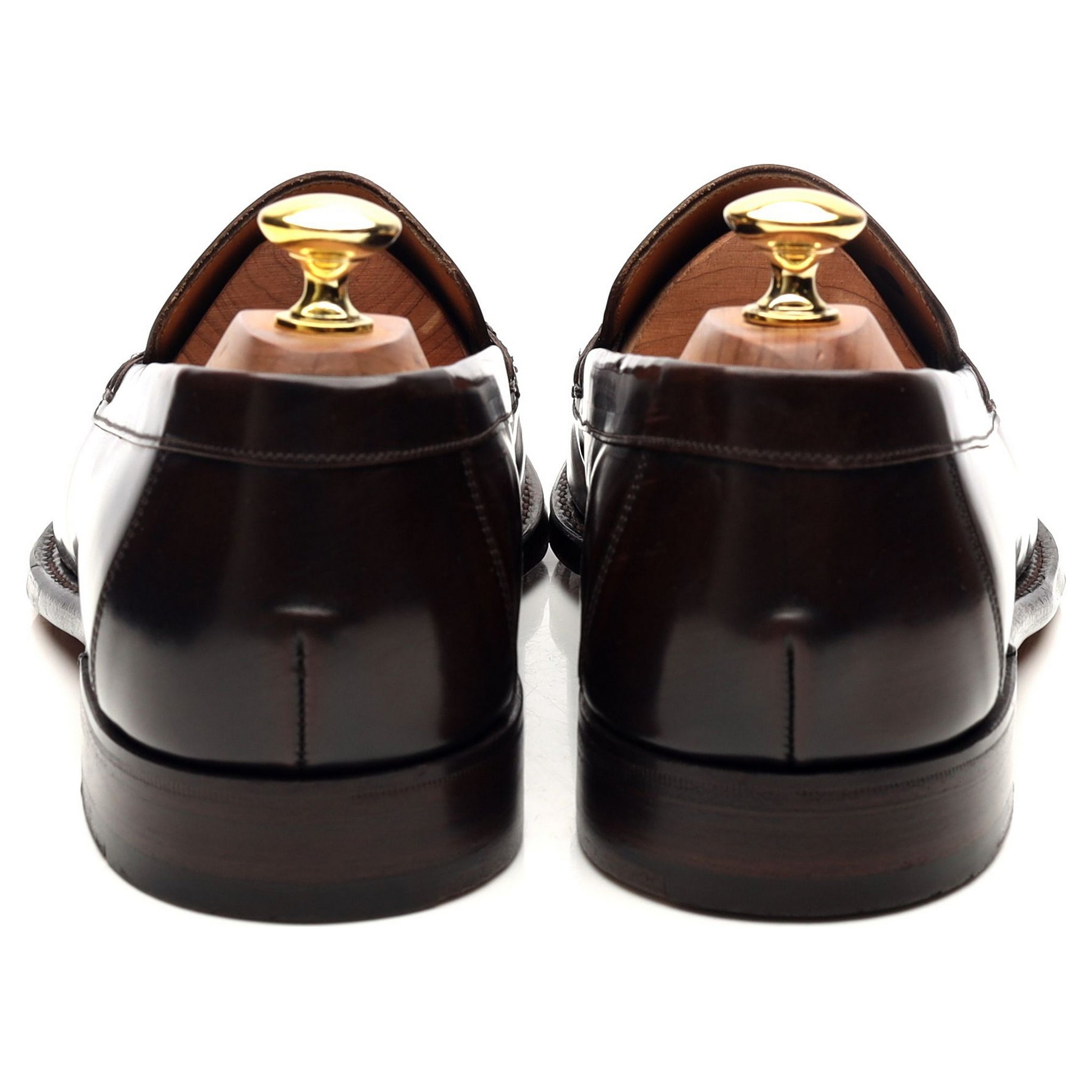 Cheaney Wilbur mocassins cuir marron foncé 8.5 UK