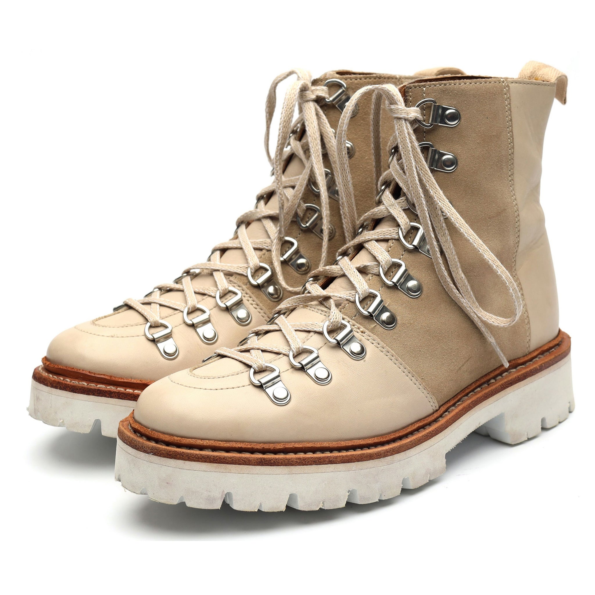 Grenson Nanette bottines suède beige UK 3