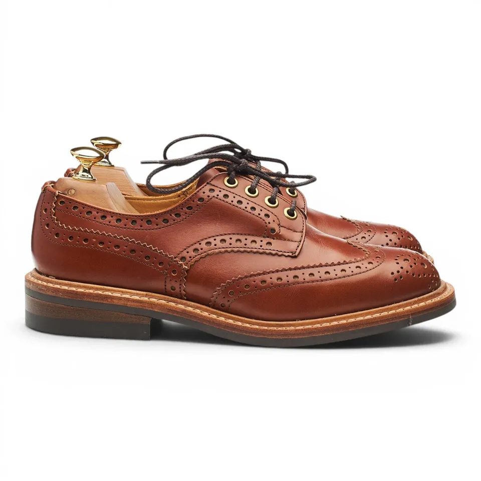 Tricker's Bourton derby cuir marron UK 6 semelle gomme