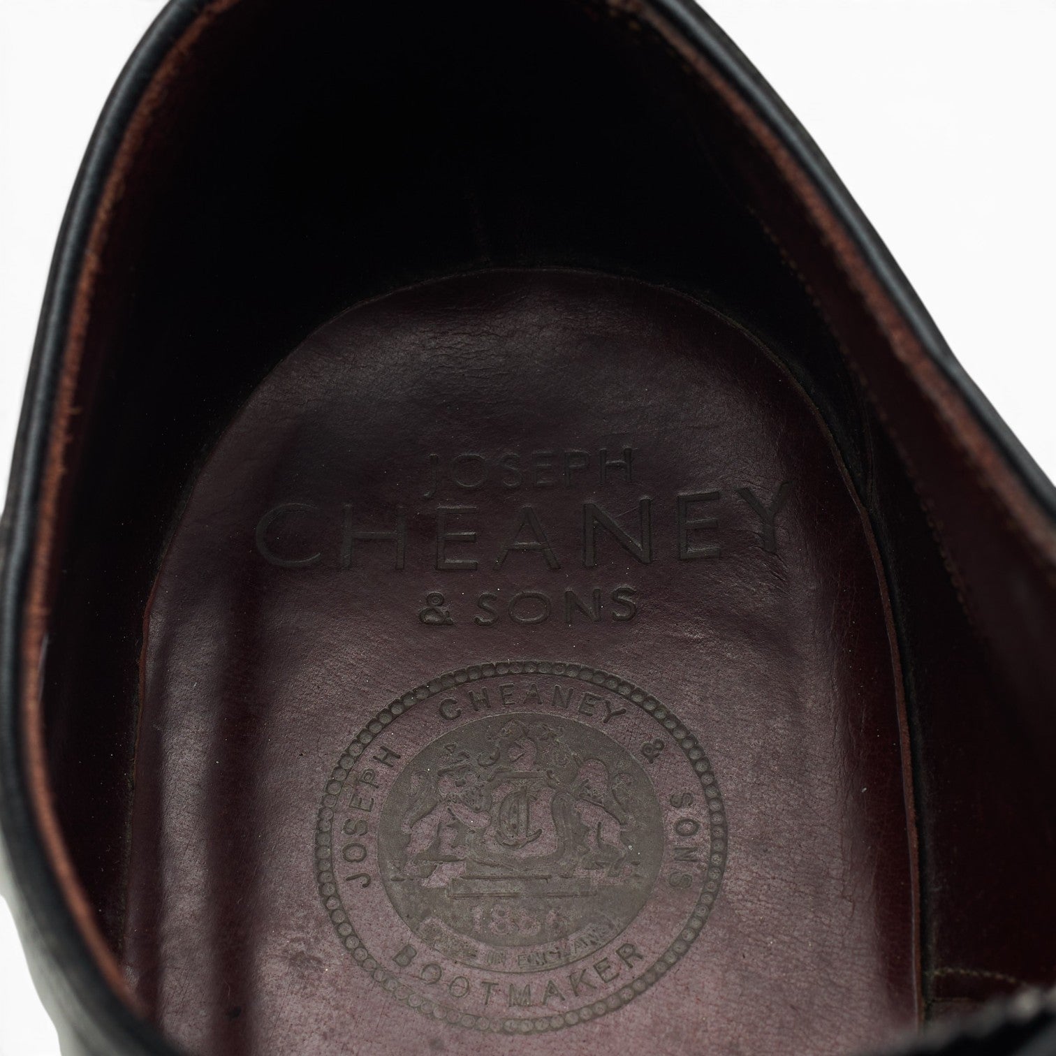 Cheaney Imperial Balmoral derby cuir noir 8.5 UK