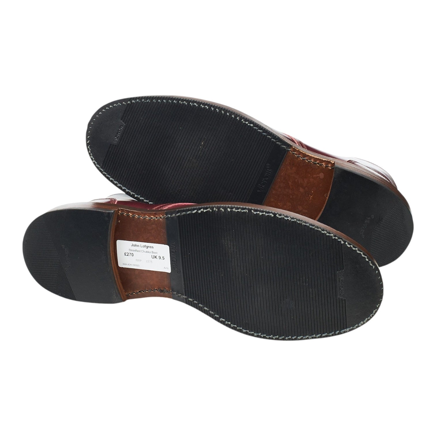 John Lofgren Steadfast bottines chukka bordeaux 9,5