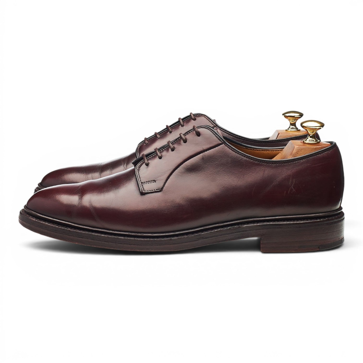 Crockett & Jones Carlisle derby cuir bordeaux UK 9,5