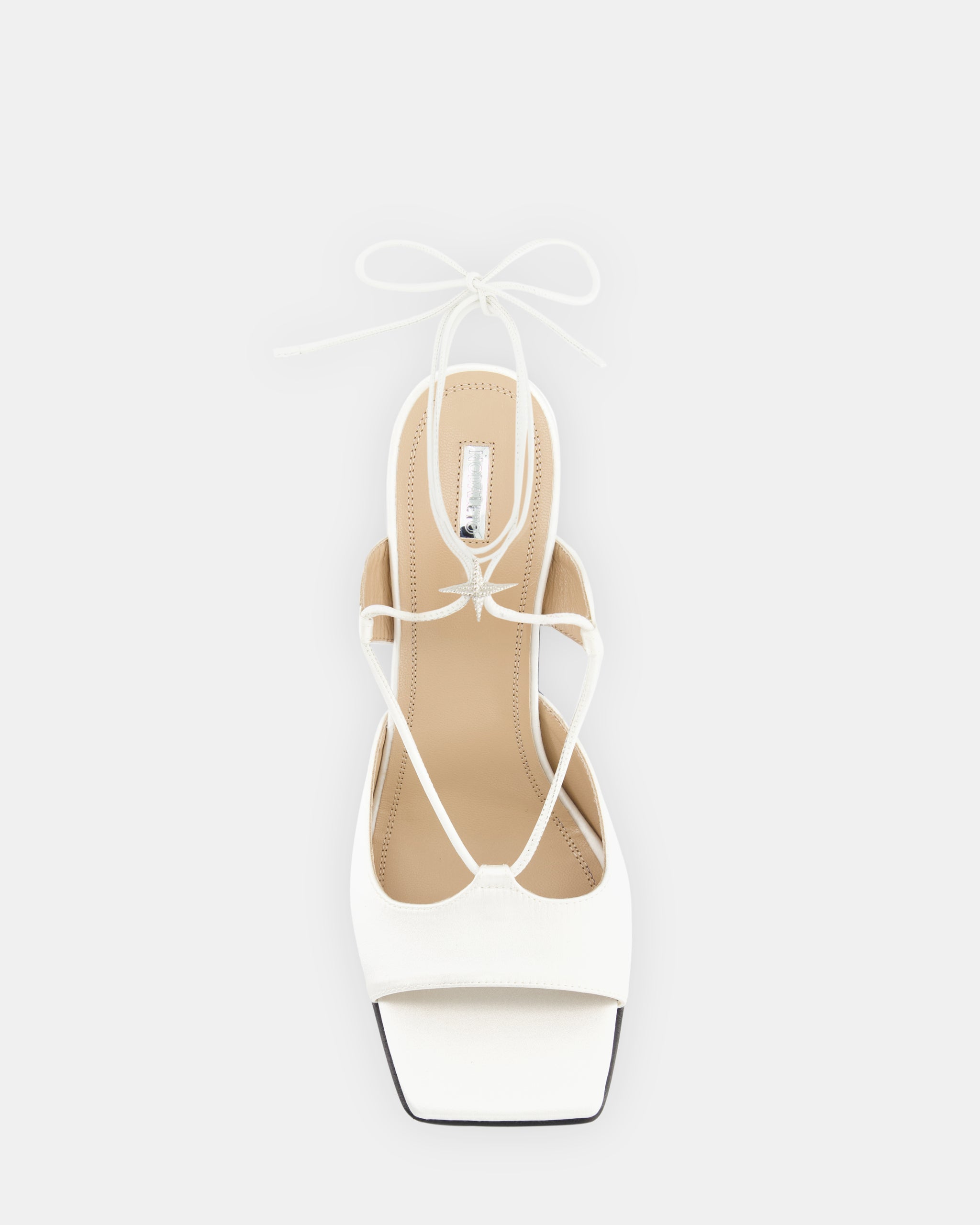 Nodaleto Bulla Gala 90 sandales White Satin satin