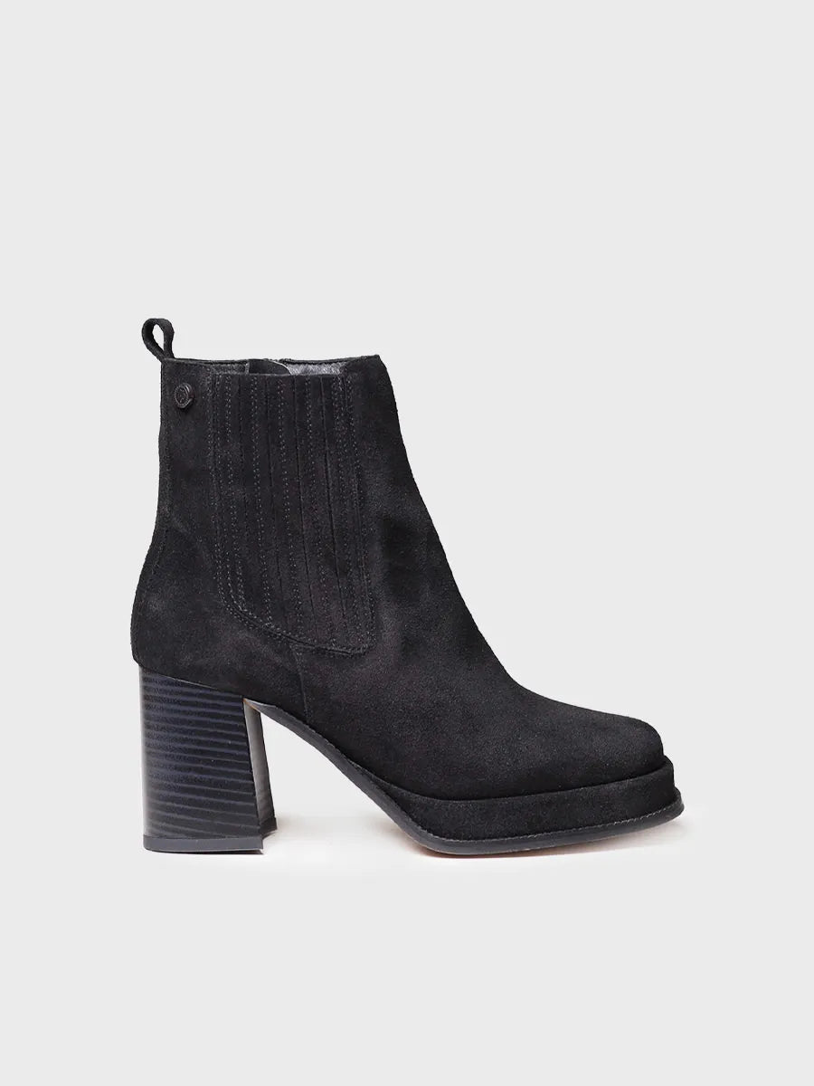 Toni Pons Ros-sy bottine talon large cuir 8 cm